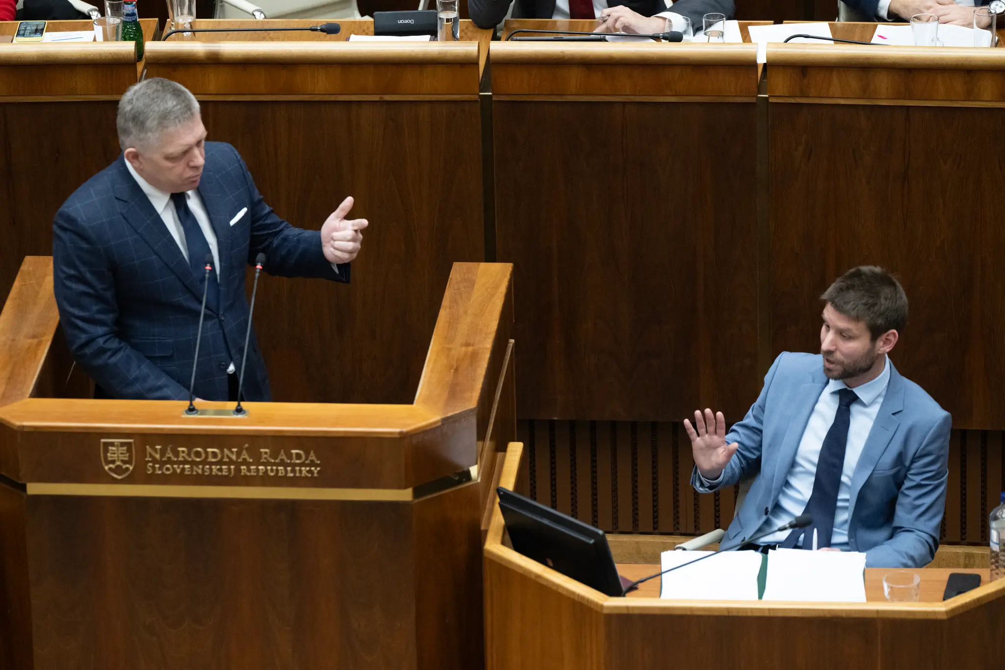 Robert Fico a Michal Šimečka