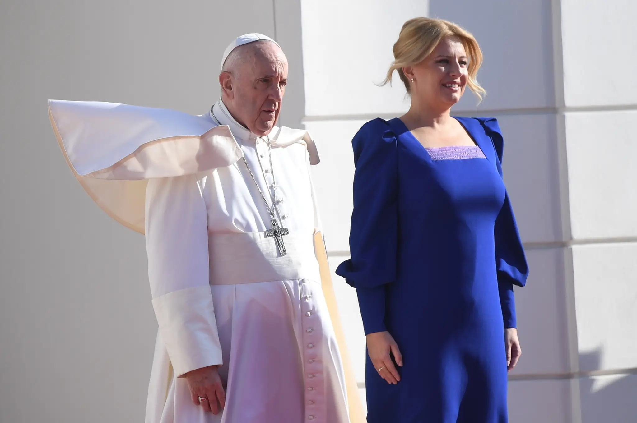 Pápež František a prezidentka Zuzana Čaputová.