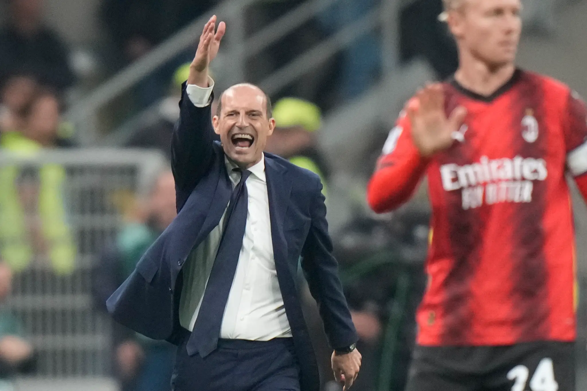 Na archívnej snímke z 22. októbra 2023 tréner Juventusu Turín Massimiliano Allegri.