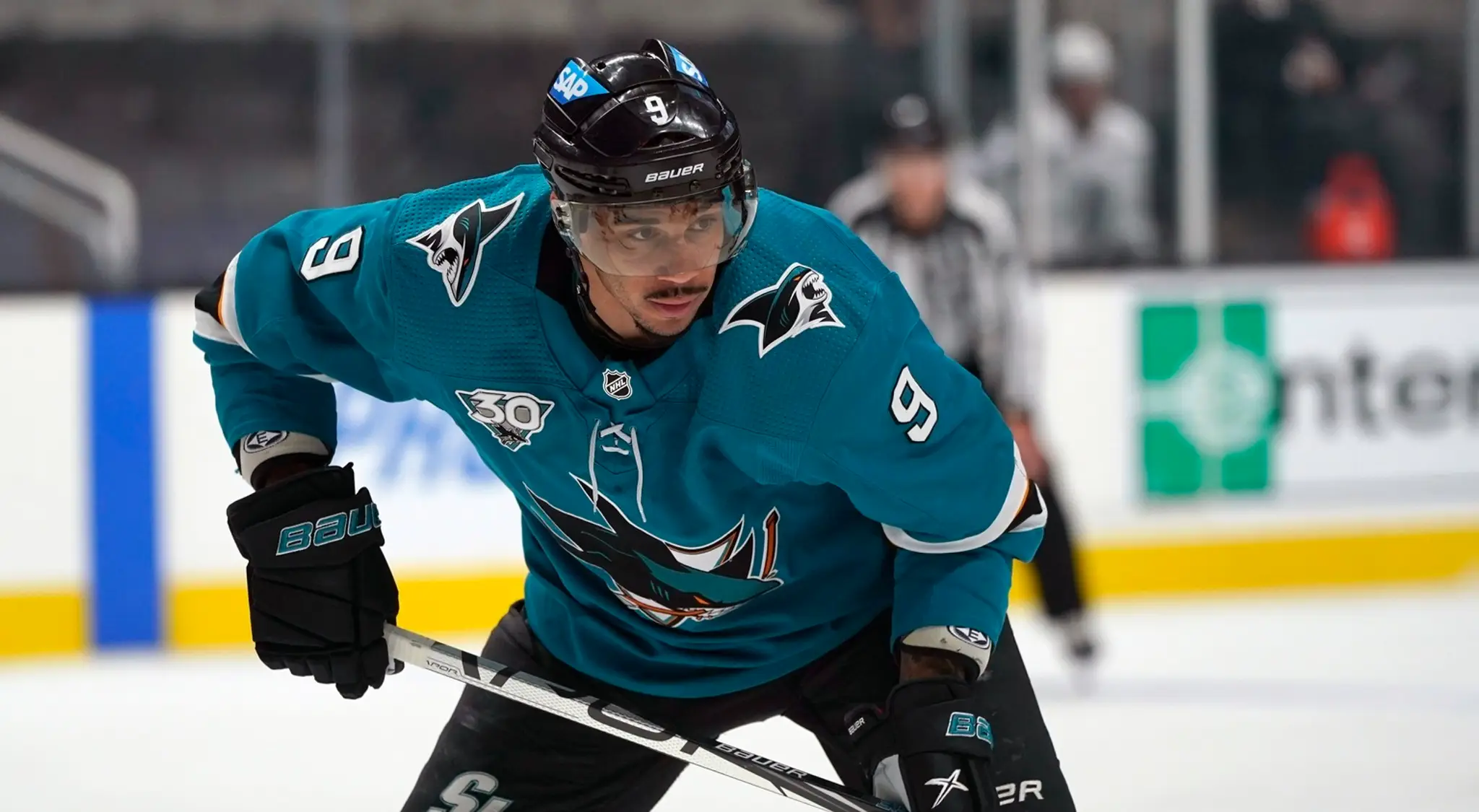 Hokejista San Jose Sharks Evander Kane.