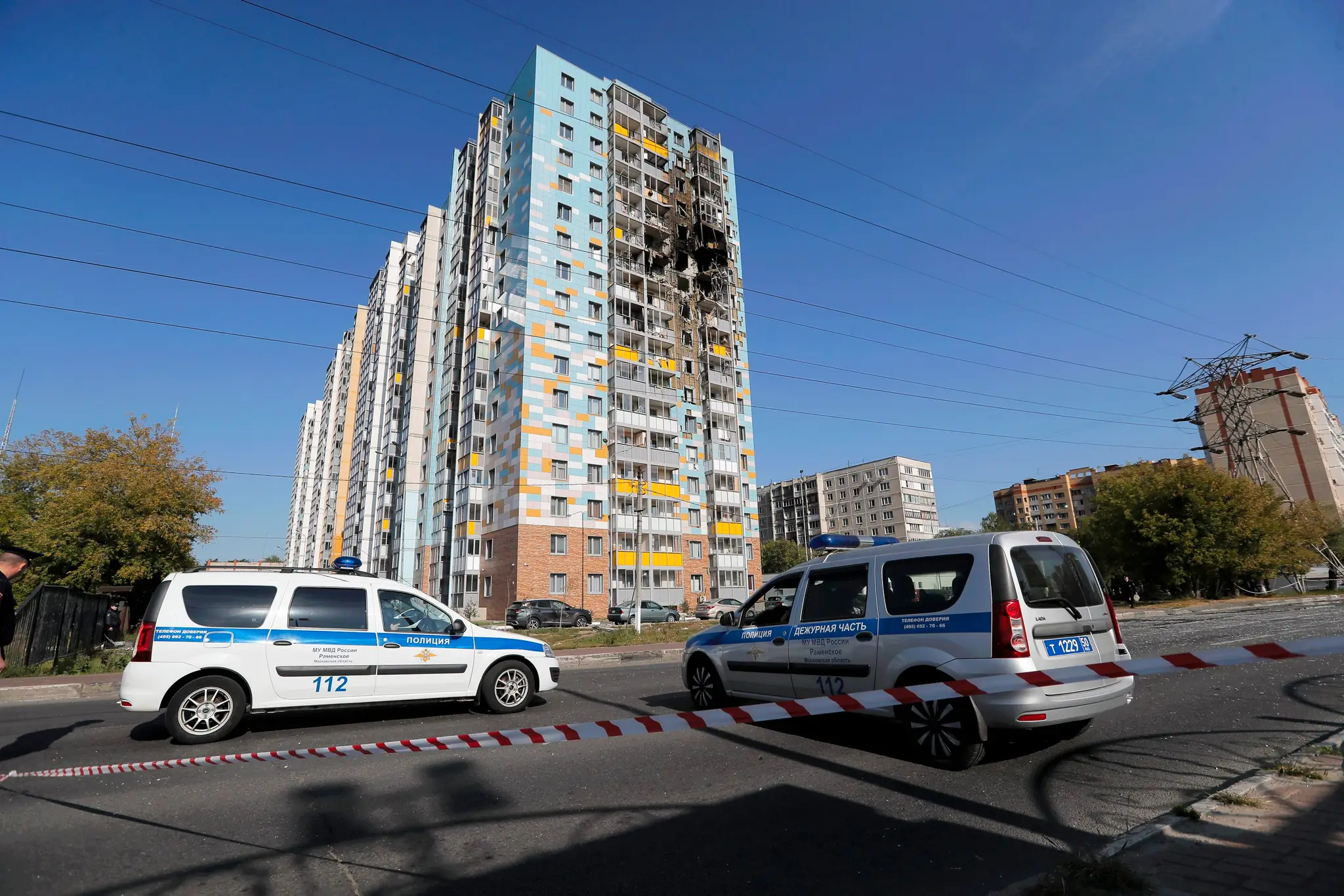 Bytovka v Moskovskej oblasti zasiahnutá dronom