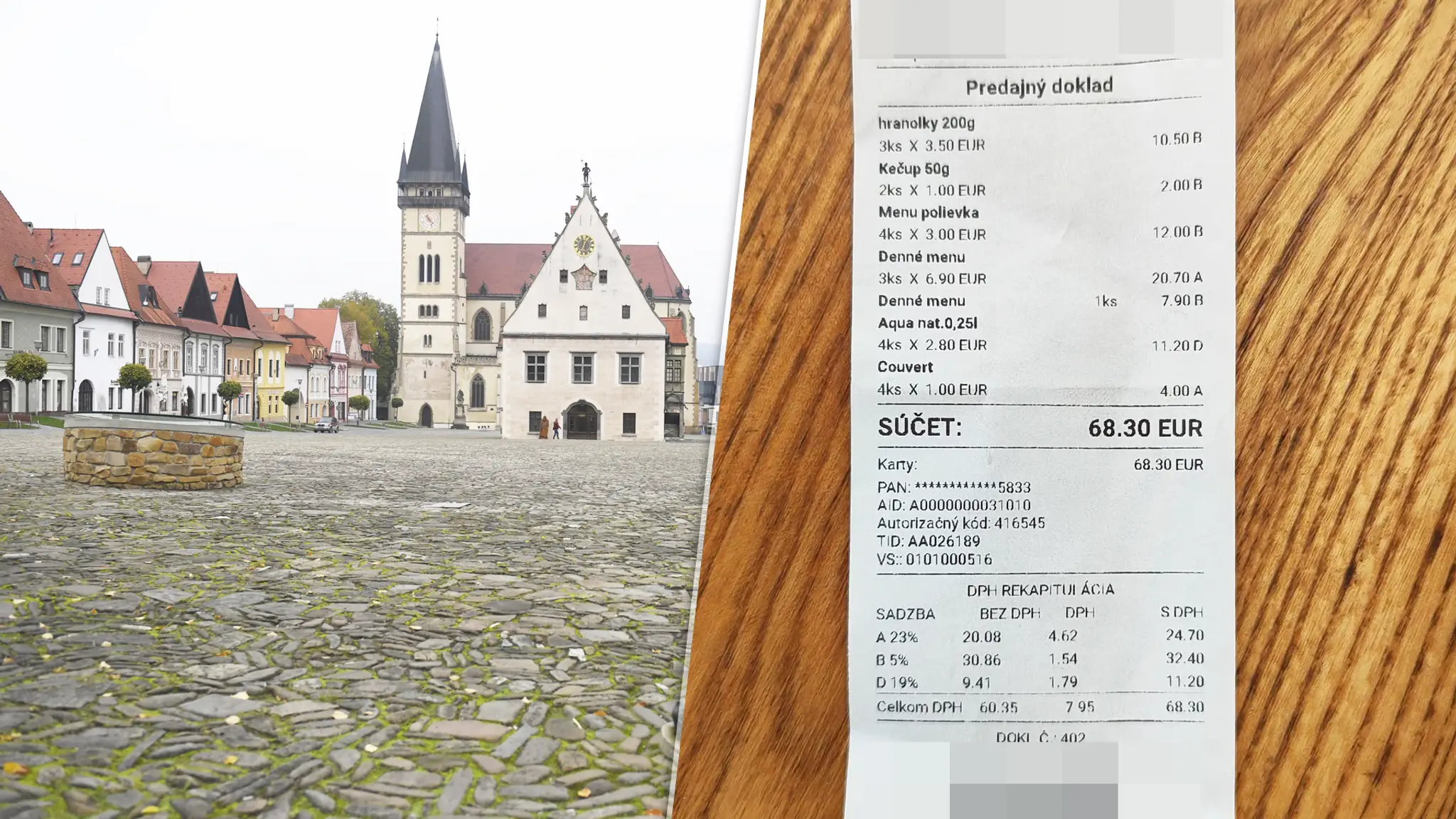 Radničné námestie v Bardejove/bloček zákazníka.