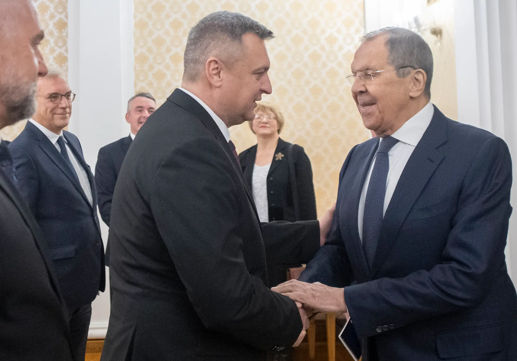 Podpredsedovia NR SR Tibor Gašpar a Andrej Danko počas návštevy v Moskve