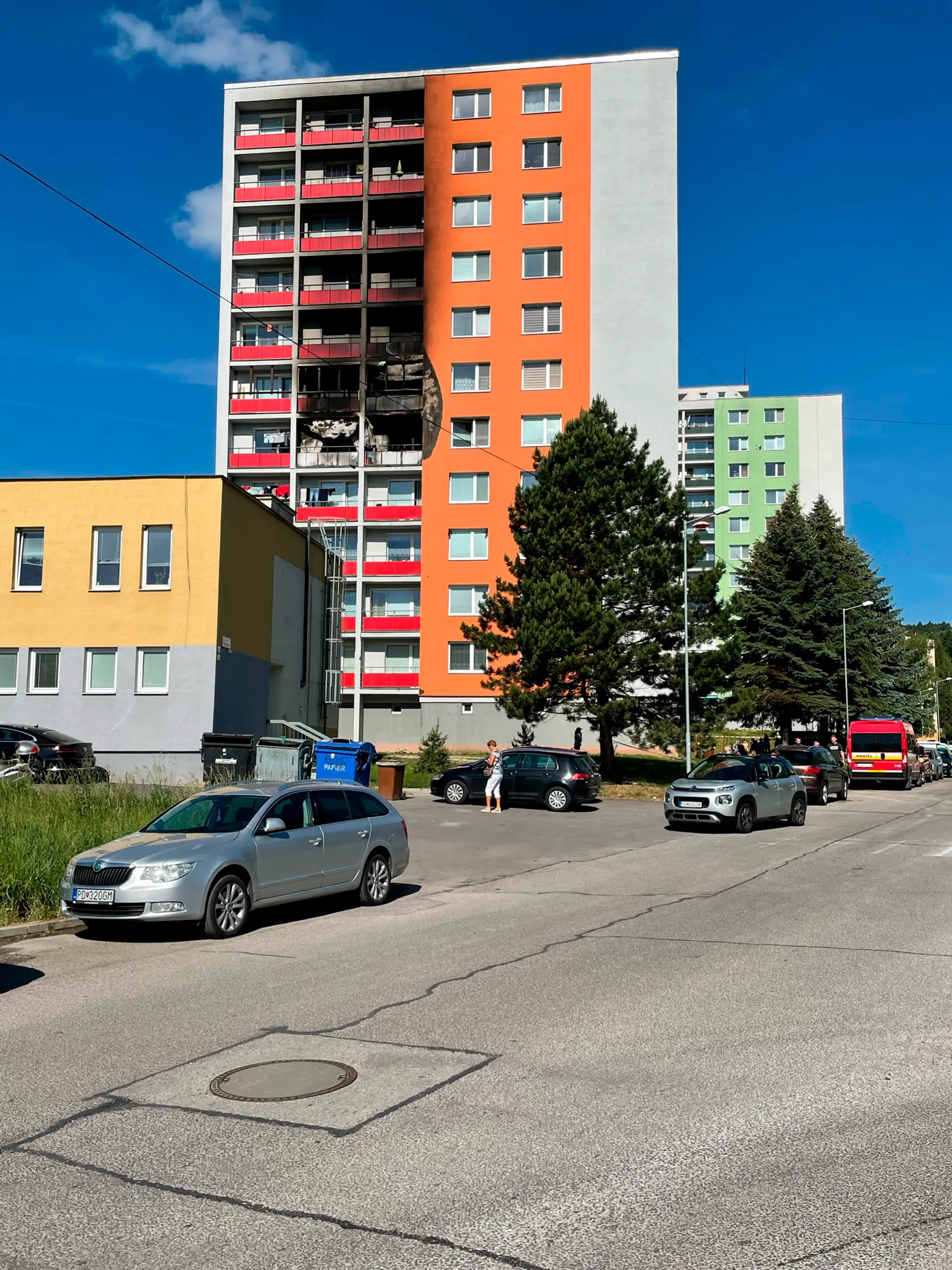 Záber z miesta nešťastia