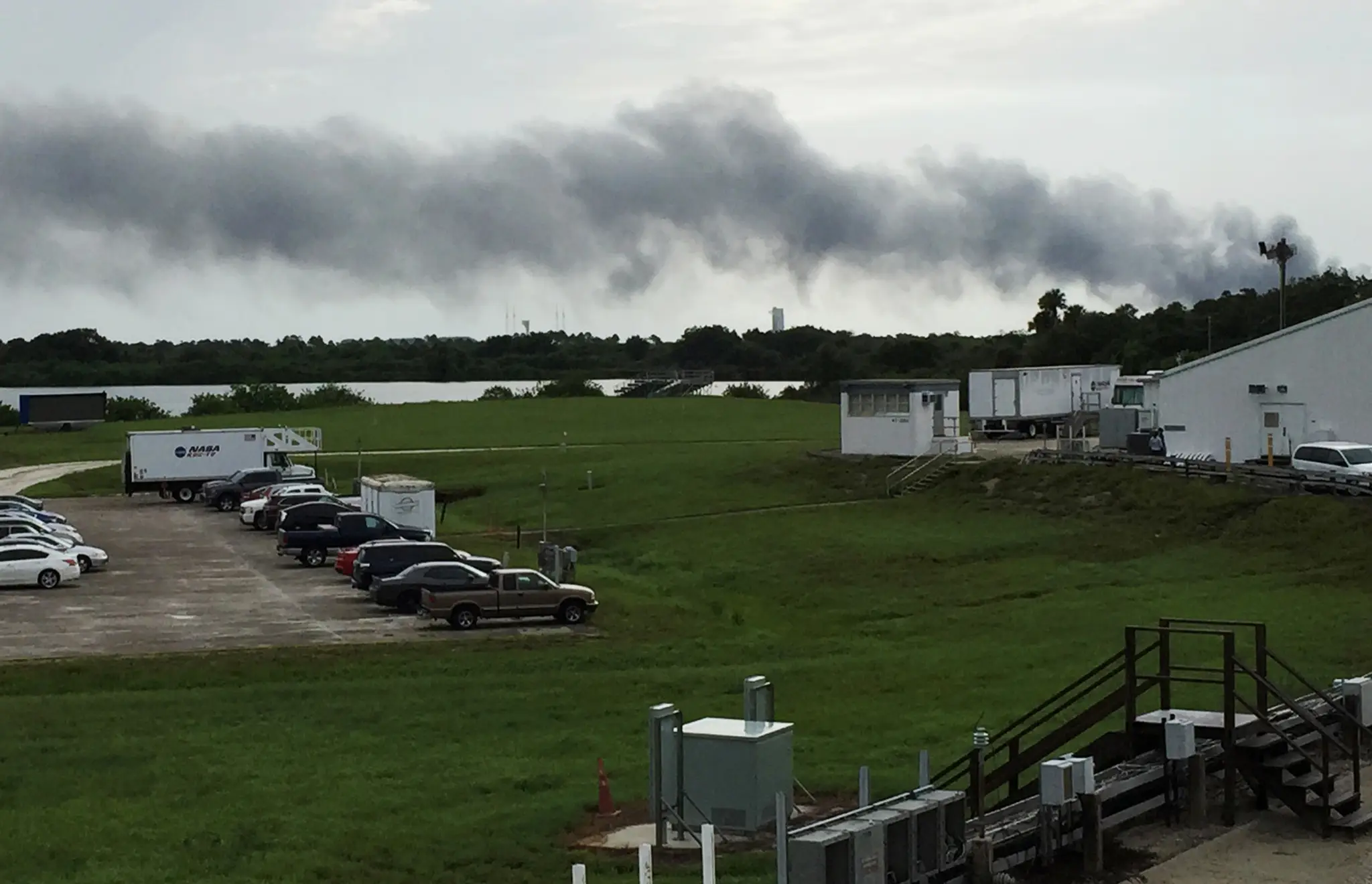 Pri skúške rakety spoločnosti SpaceX došlo k sérii explózii