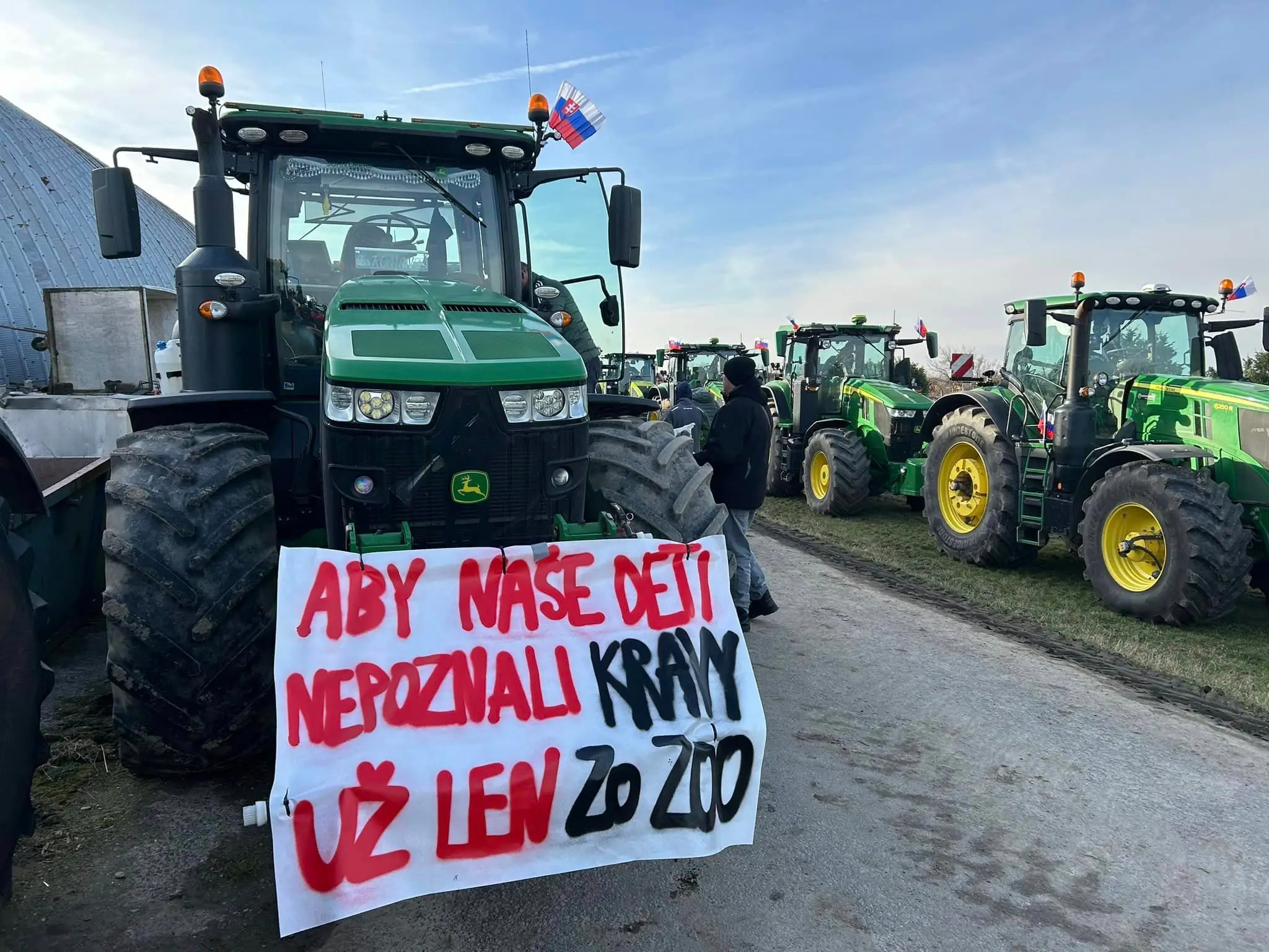 Farmári vyrazili do ulíc.