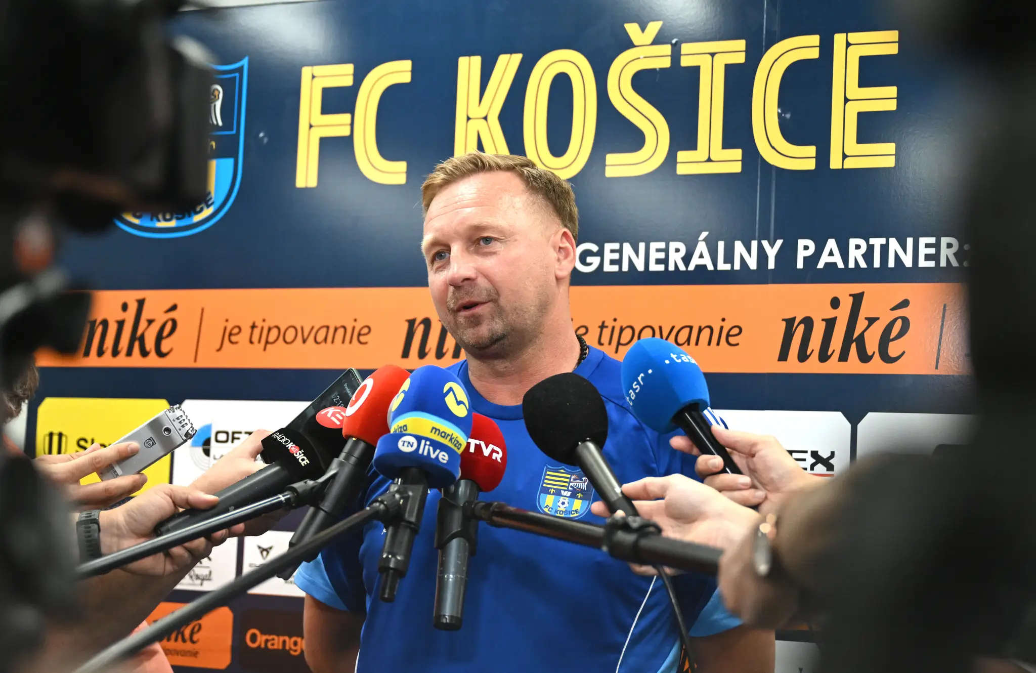 Na snímke tréner FC Košice Peter Černák.