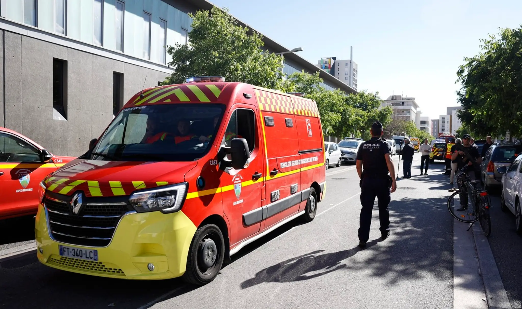 Polícia na mieste činu.