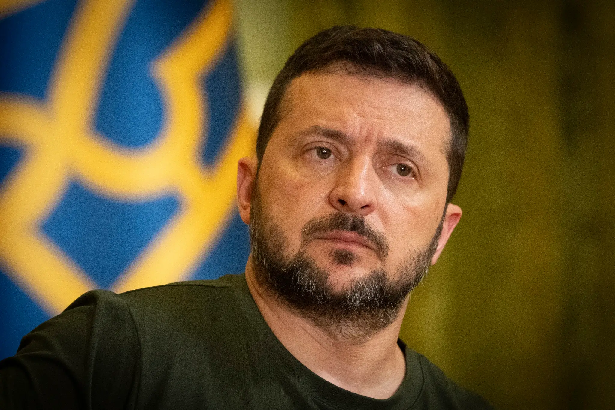 Na snímke ukrajinský prezident Volodymyr Zelenskyj.