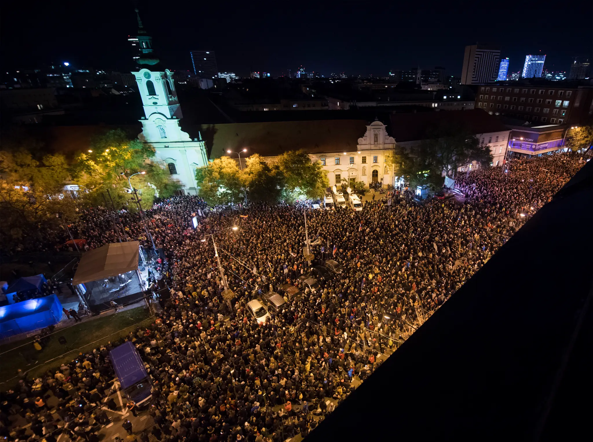 Protestné pochody Za slušné Slovensko naprieč Slovenskom