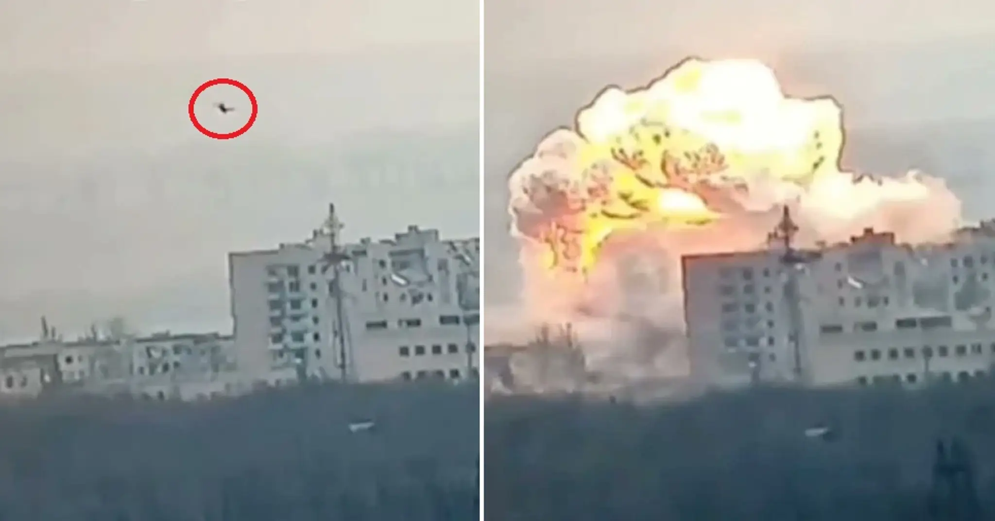 Ruská kĺzavá bomba v akcii.