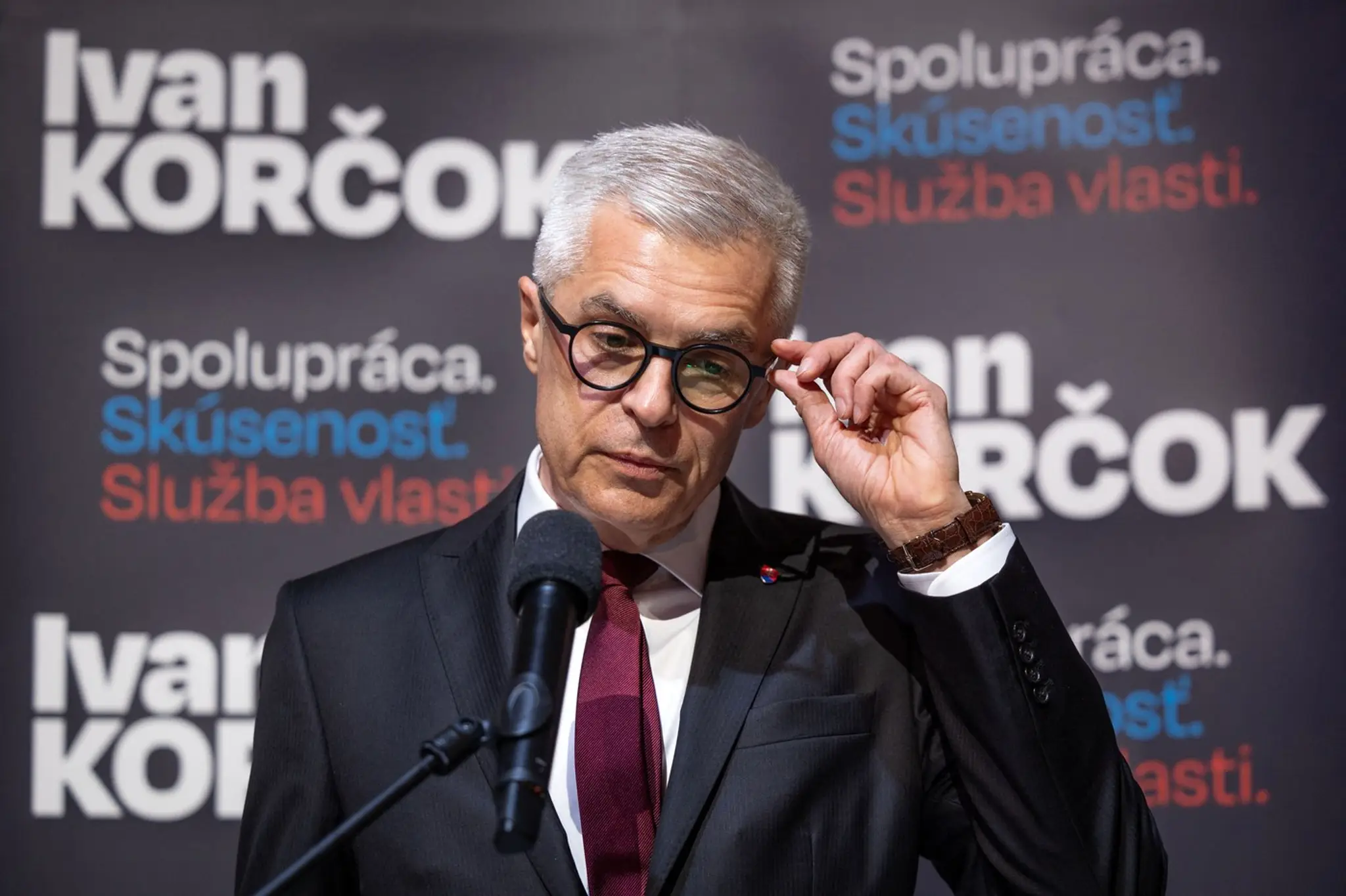 Ivan Korčok počas volebnej noci.