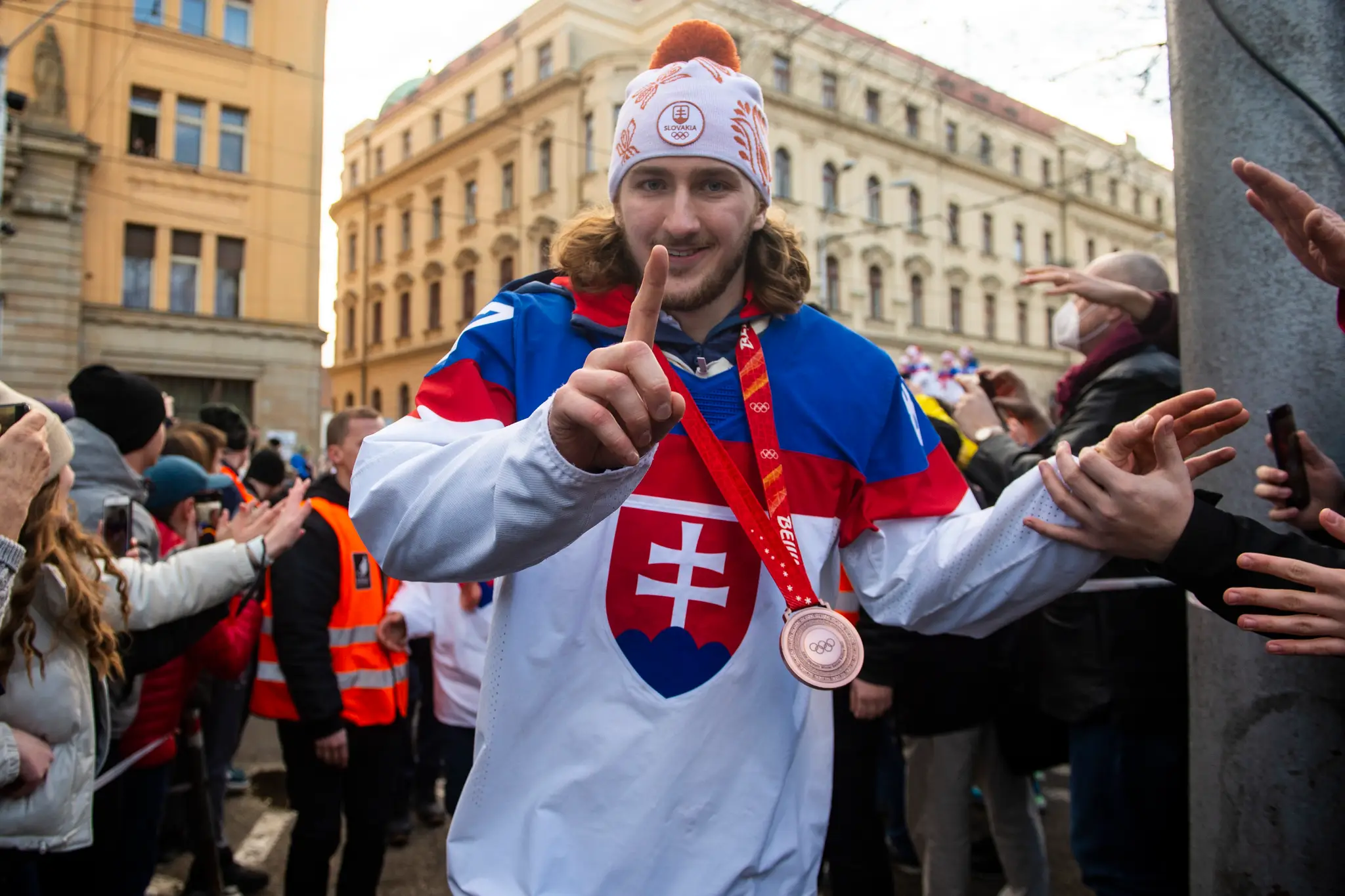 Pavol Regenda po zisku olympijského bronzu.