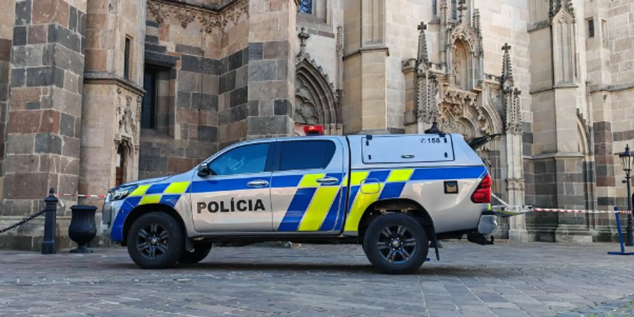 Polícia prehľadávala Dóm svätej Alžbety v Košiciach.