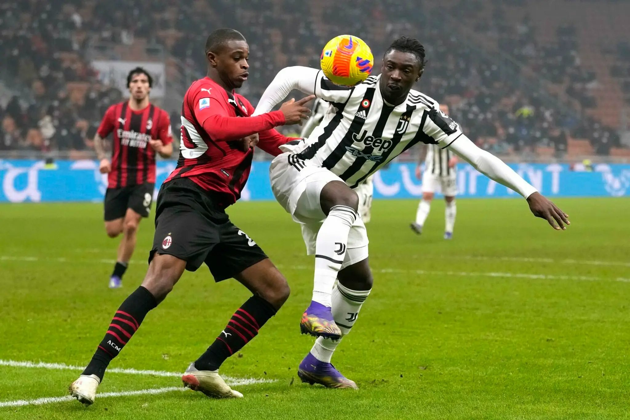 Pierre Kalulu a Moise Kean.