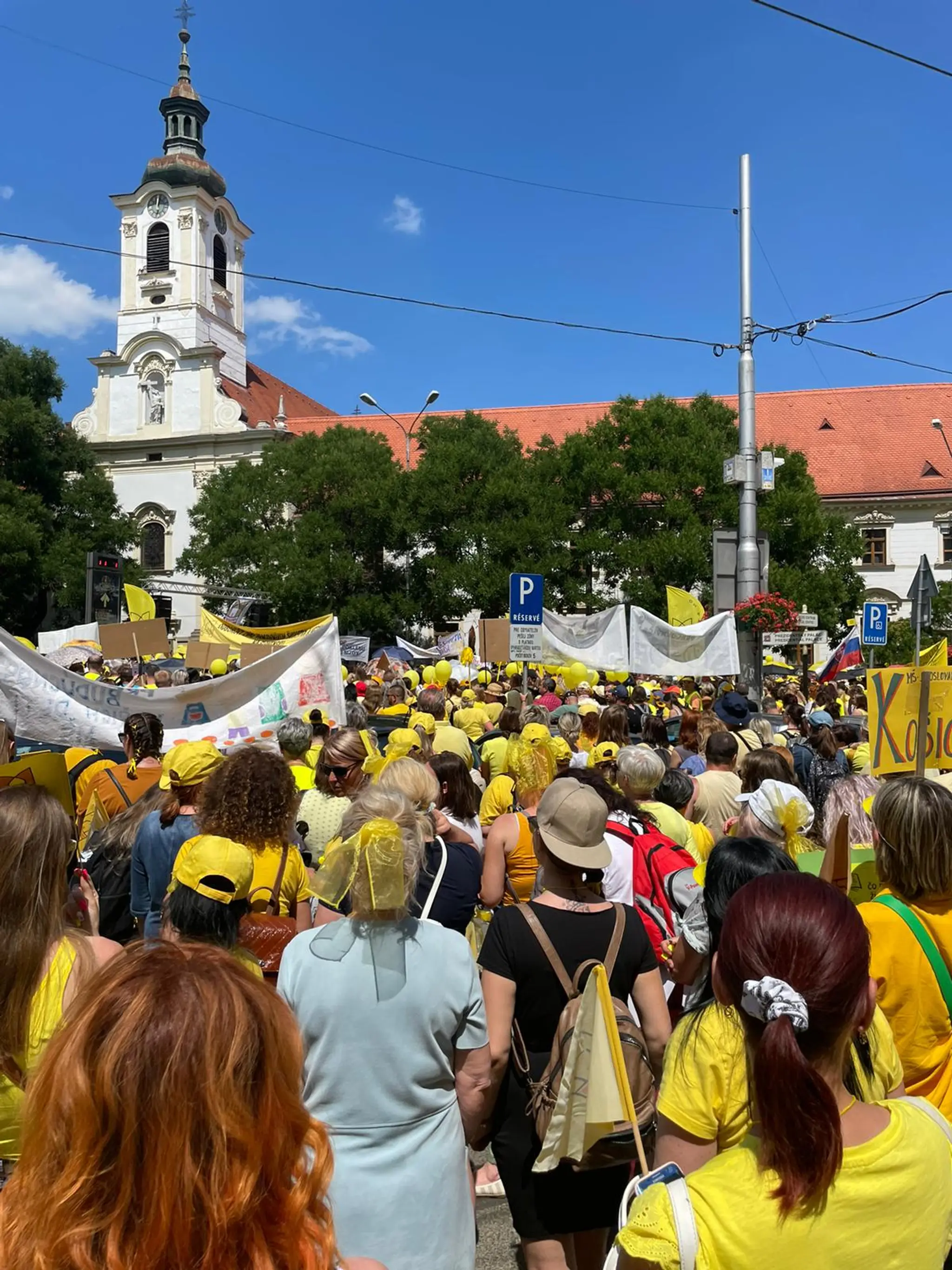 Protest učiteľov.