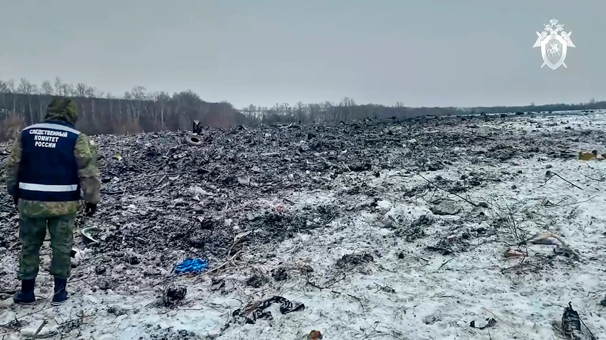 Trosky lietadla Il-76 neďaleko Jablonova.