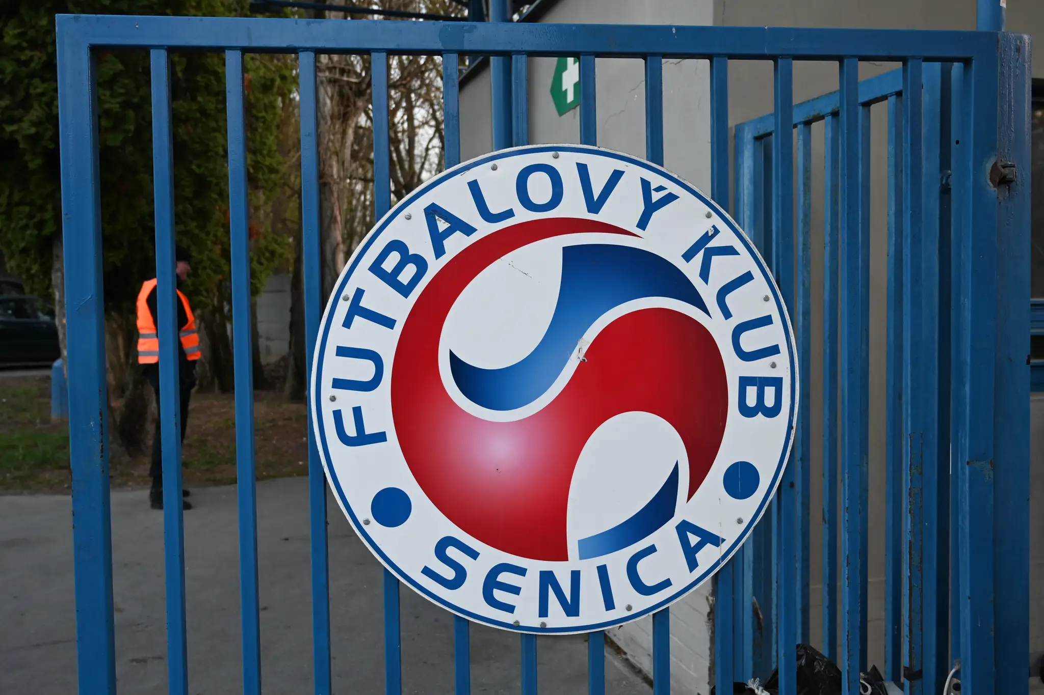 Na snímke vstup na štadión FK Senica.
