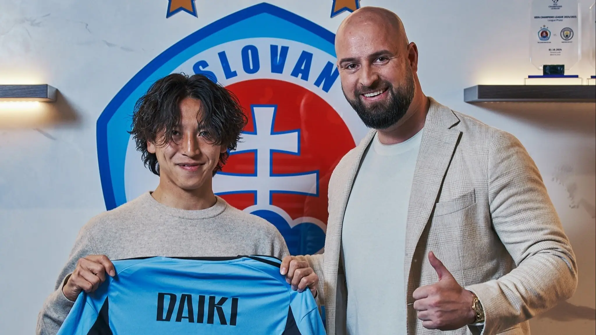 Novou posilou Slovana Bratislava je Japonec Daiki Matsuoka. (cropped)