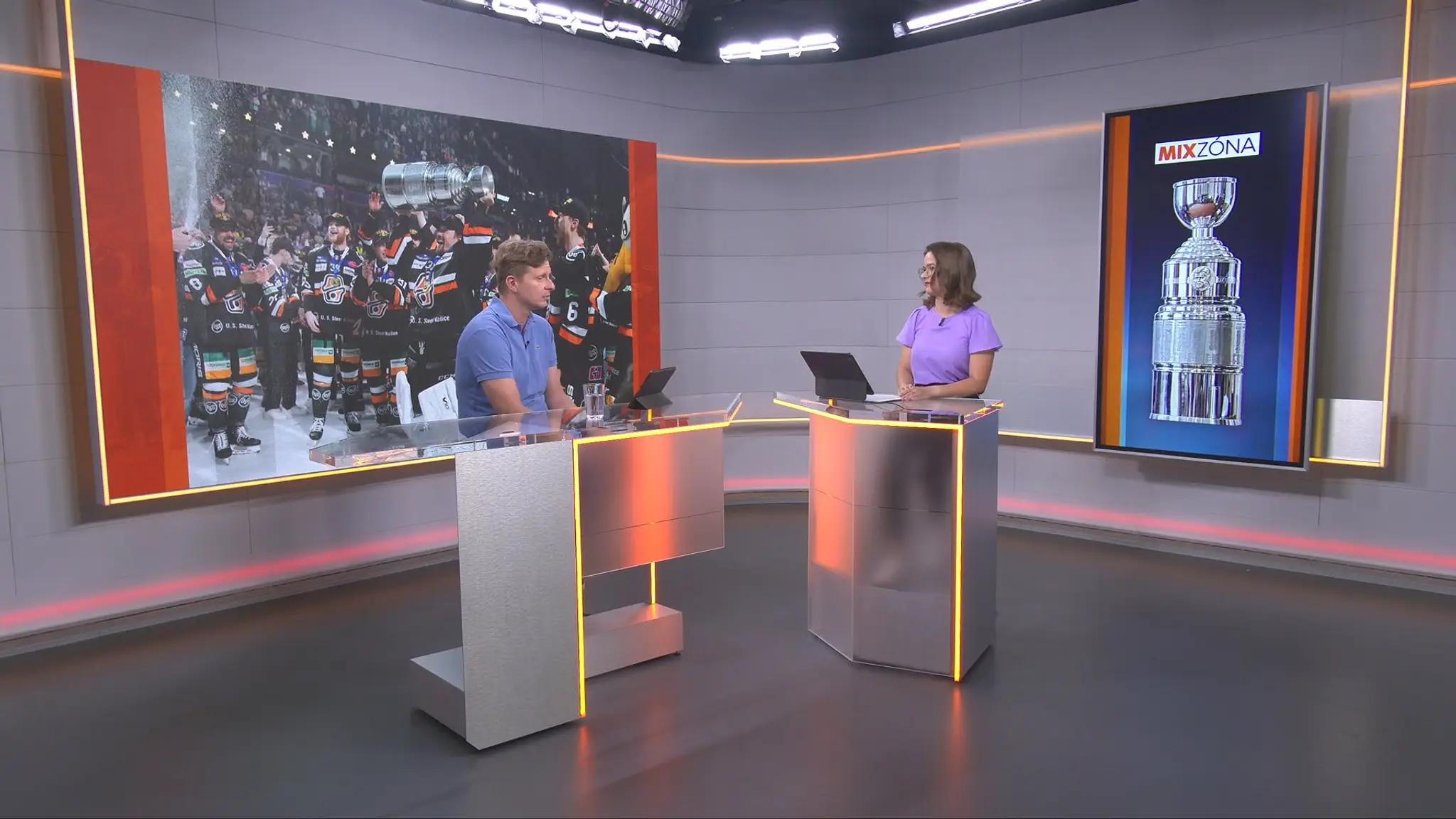 Tomáš Prokop v štúdiu TN live.