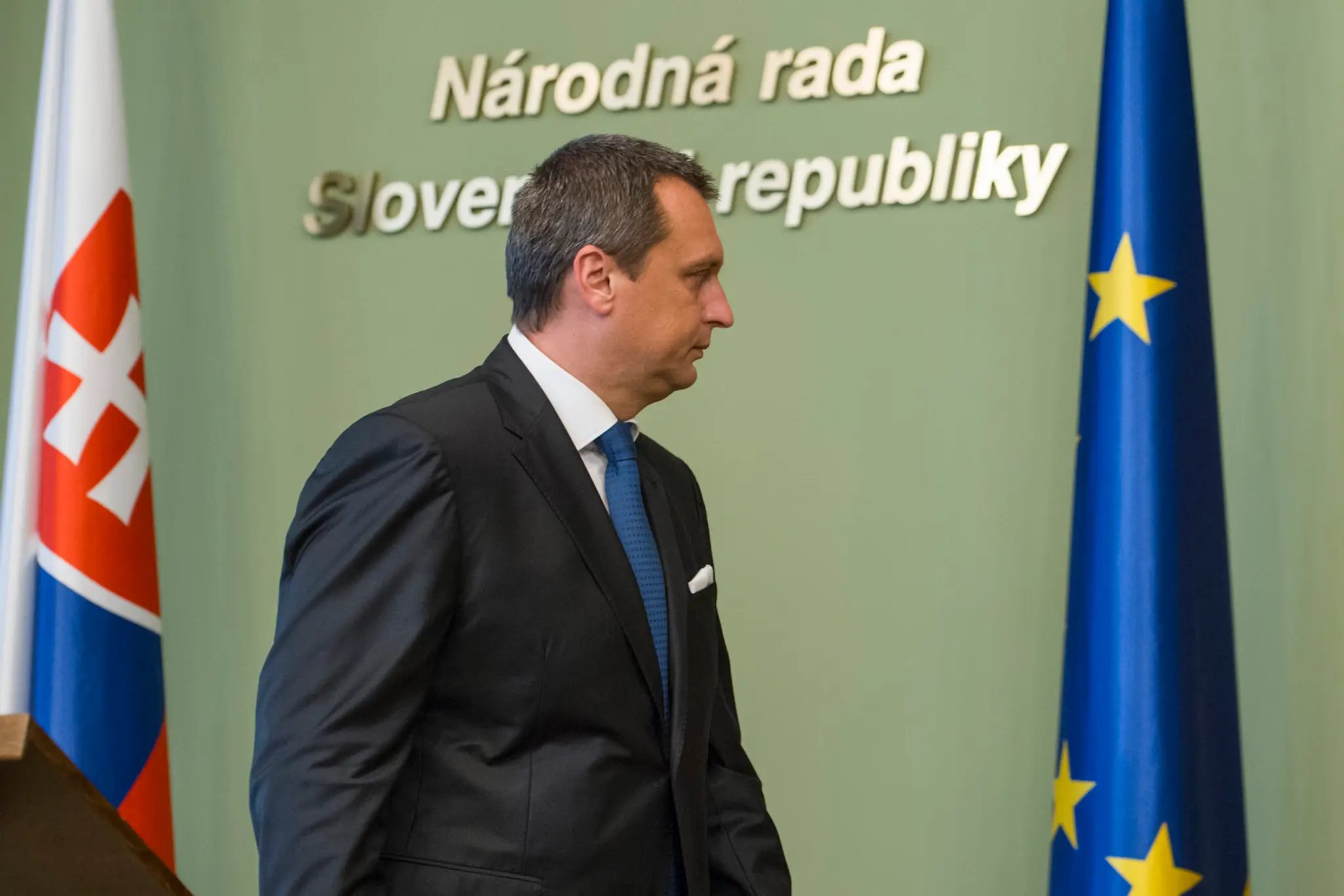 Na snímke predseda SNS a šéf parlamentu Andrej Danko
