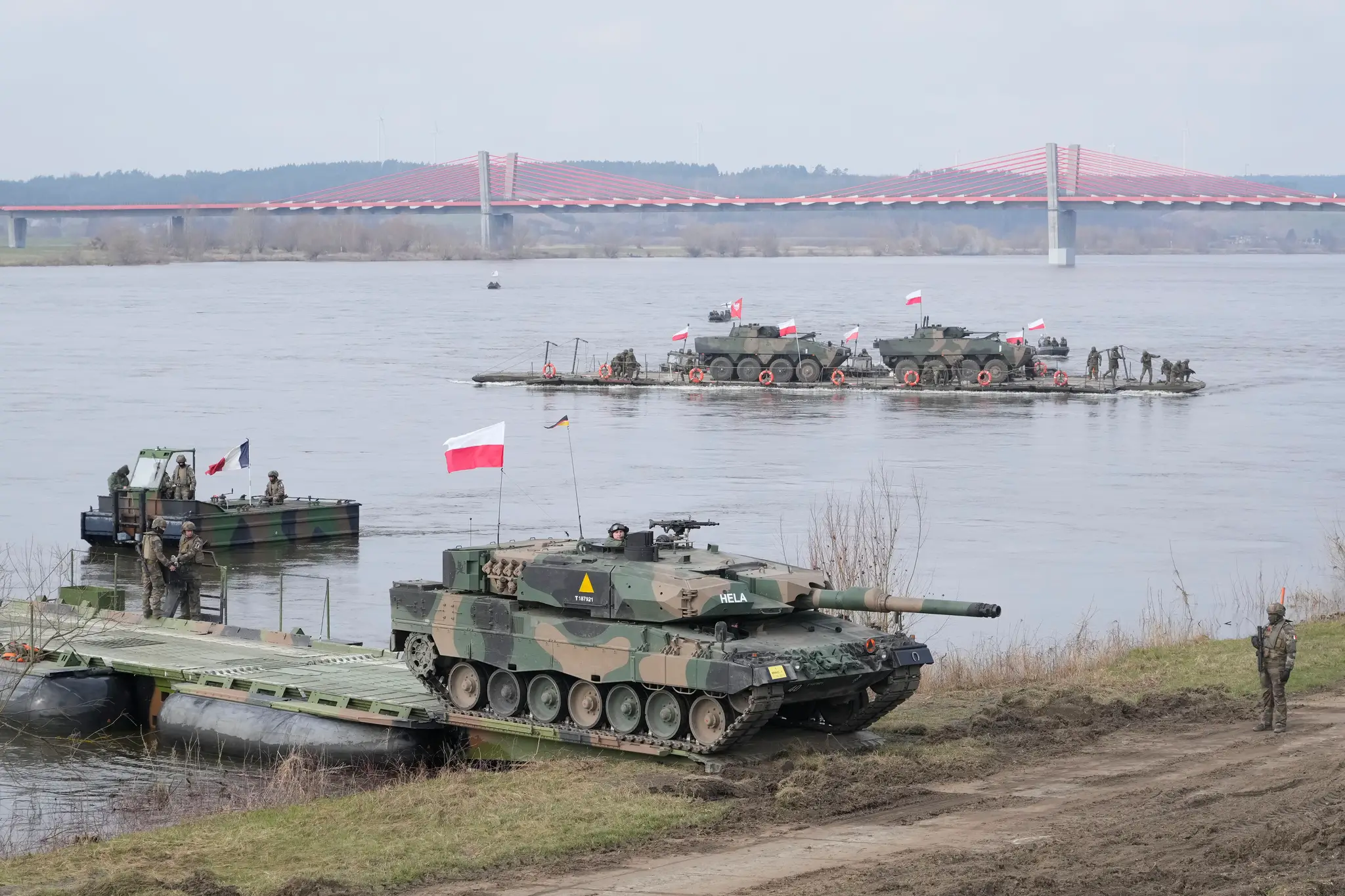 Poľské a ďalsie jednotky NATO sa zúčastňujú manévrov NATO Steadfast Defender v poľskej obci Korzeniewo.