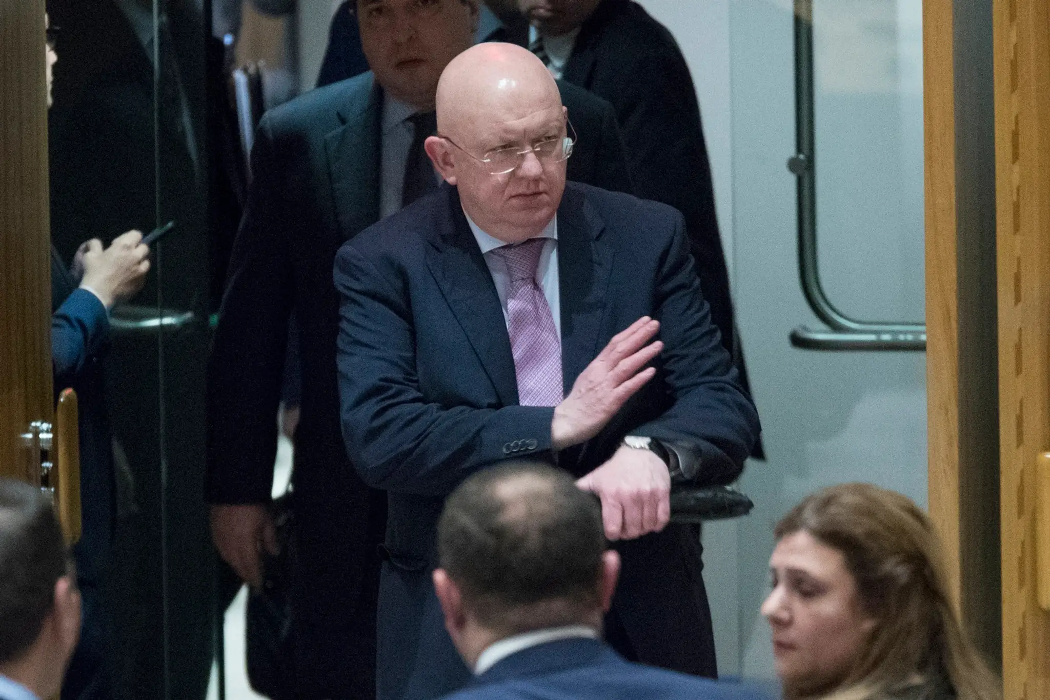 Ruský veľvyslanec pri OSN Vasilij Nebenzia.