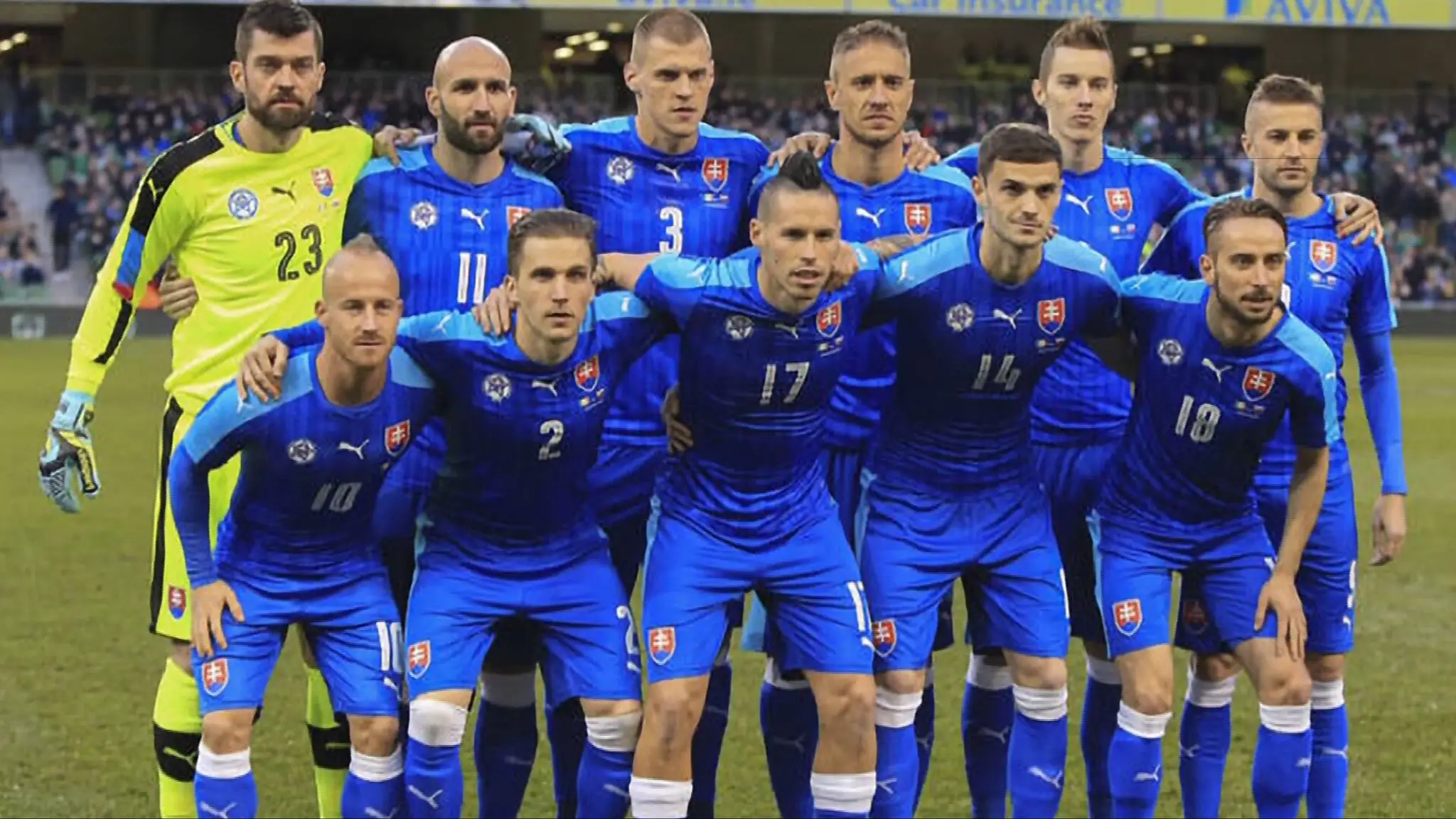 Slovenský tím na EURO 2016.