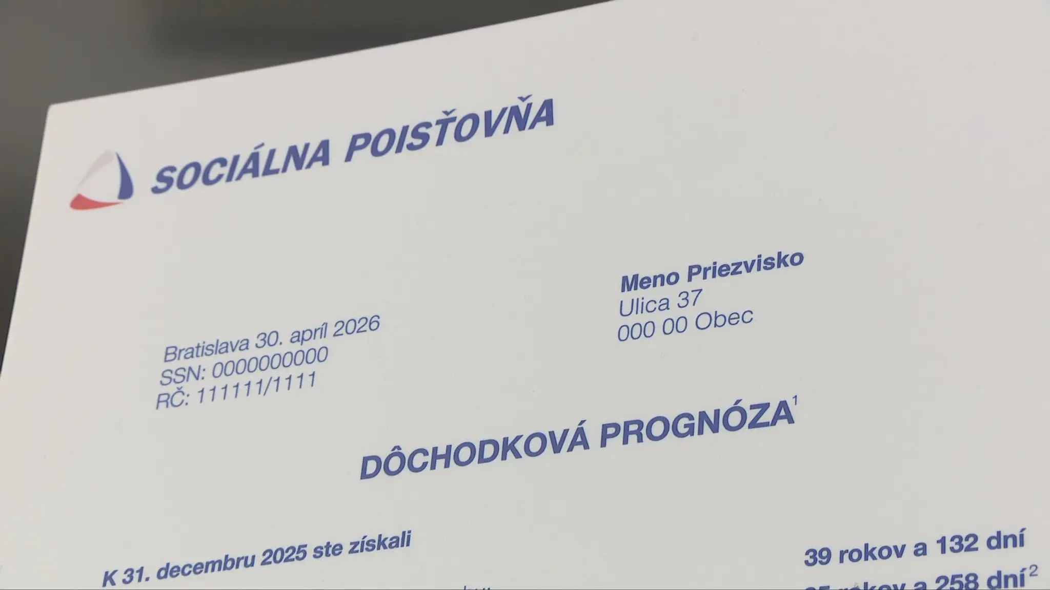 Dôchodková prognóza