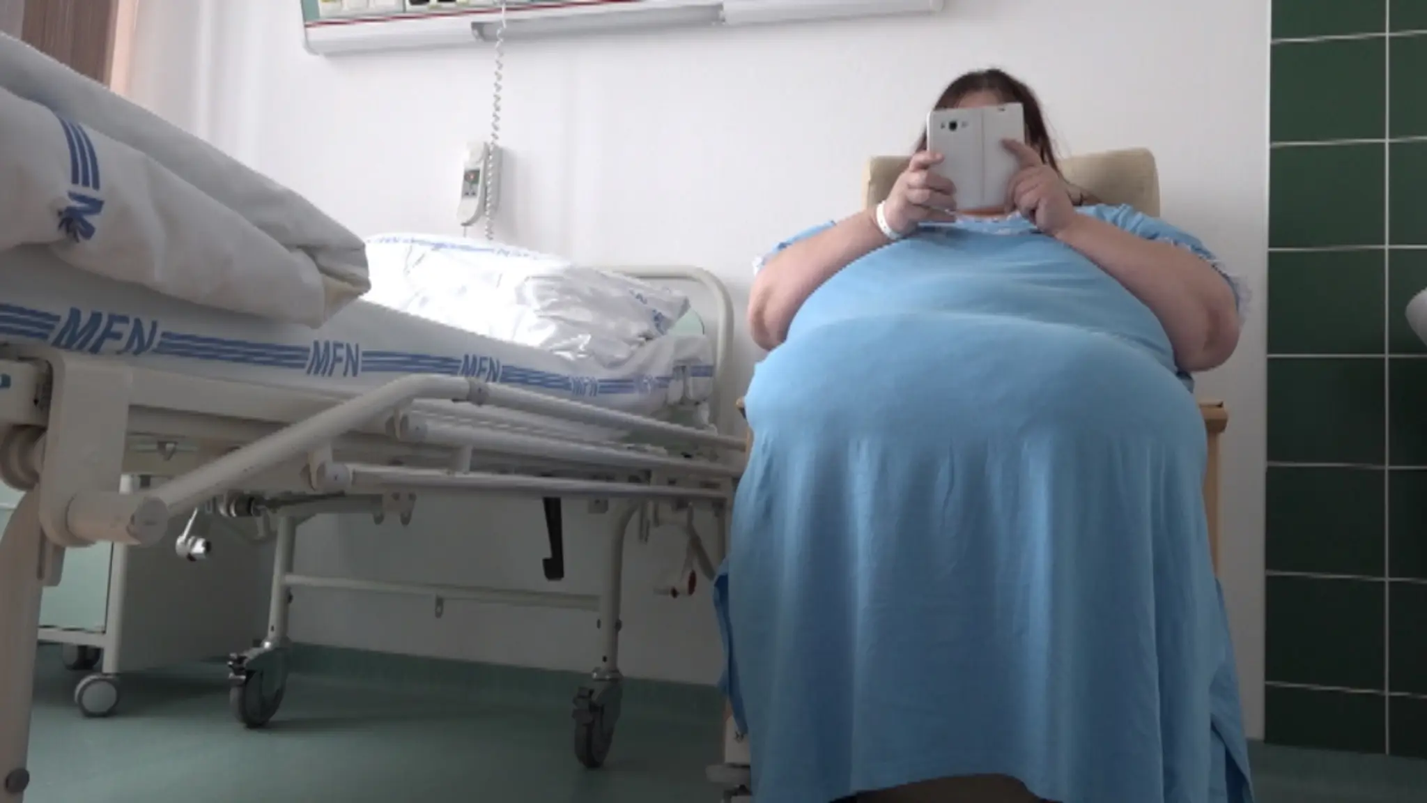 Pani Zdenka pred operáciou. 