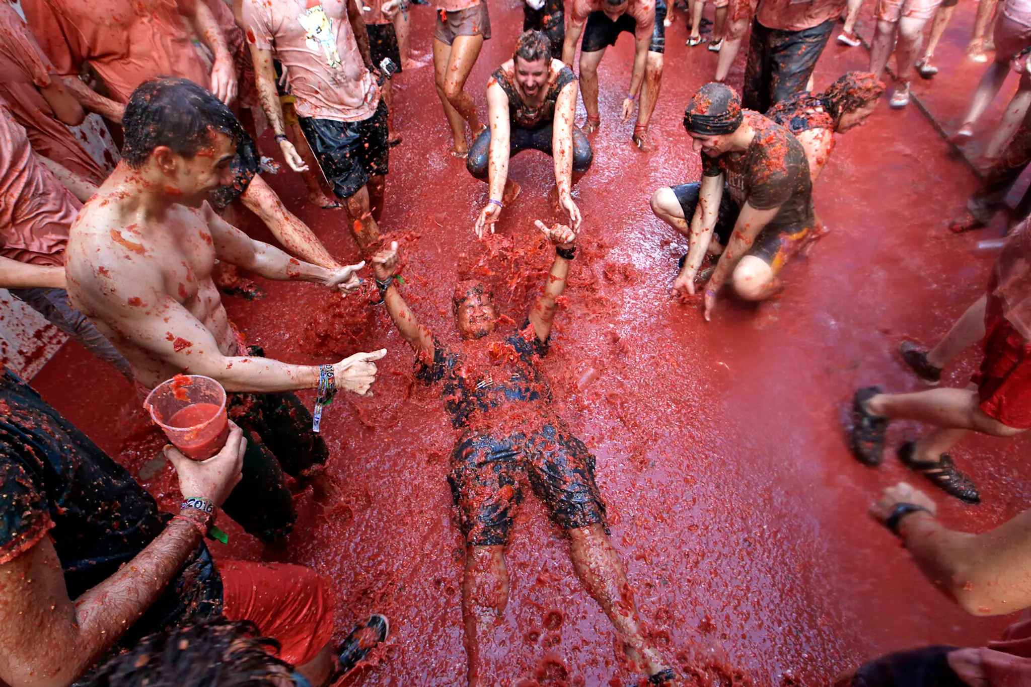 Tradičný festival Tomatina.