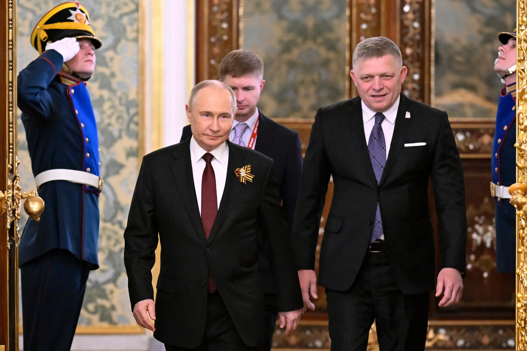 Putin s Ficom v Moskve.