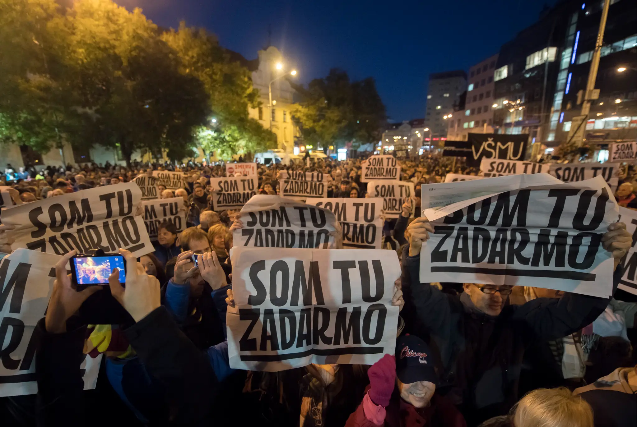 Protestné pochody Za slušné Slovensko naprieč Slovenskom