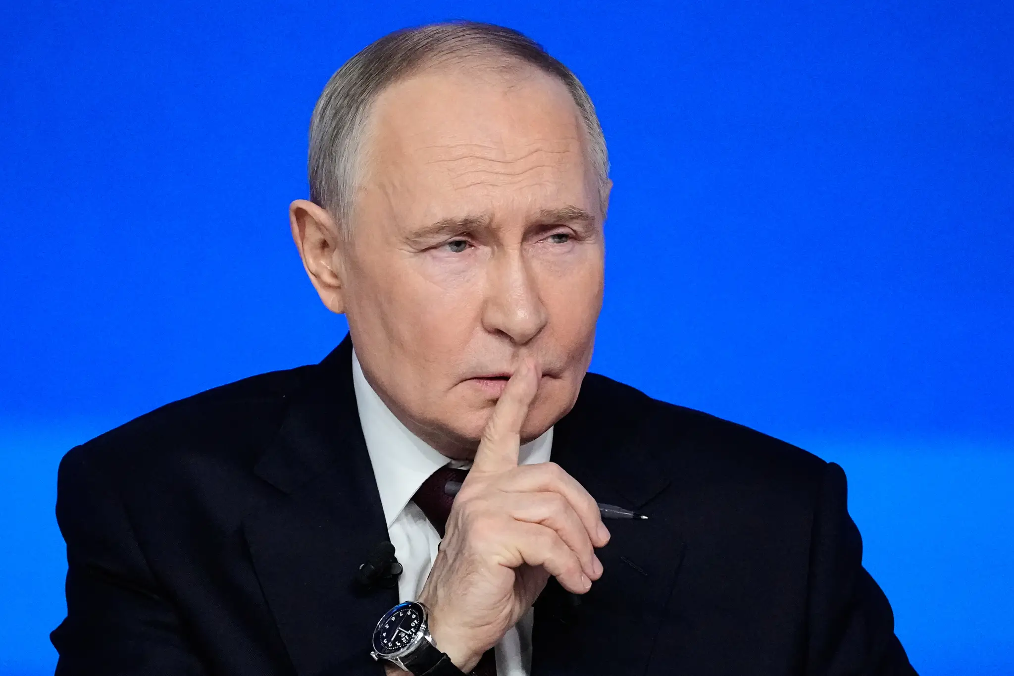 Vladimir Putin pri televízne debate