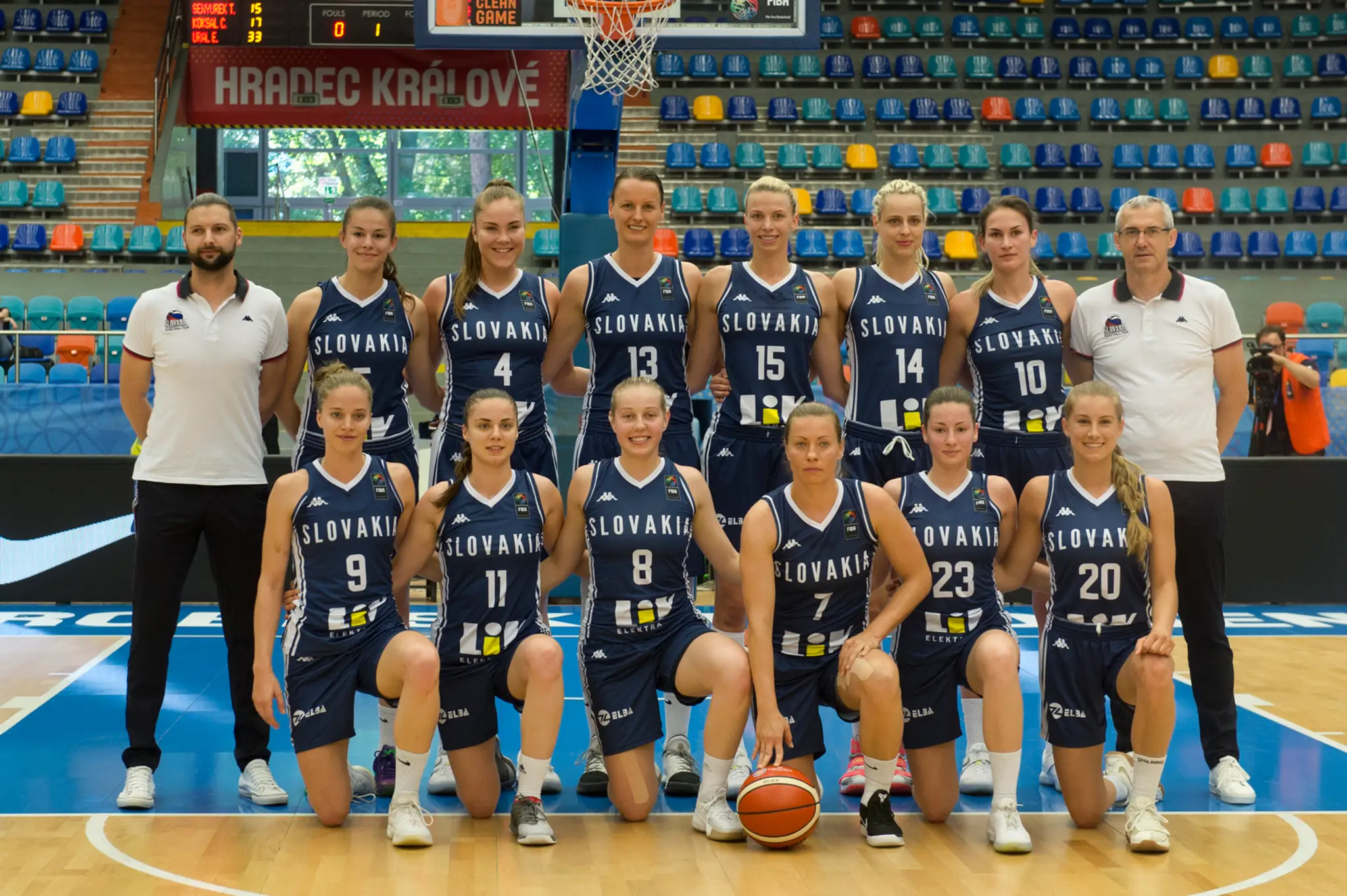 Slovenské reprezentantky na ME 2017 v Česku.