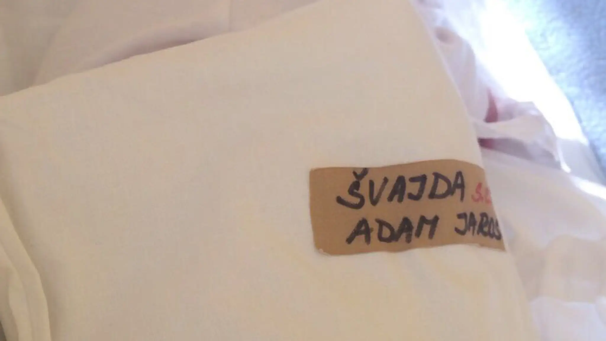 Prvá fotka Adamka. 