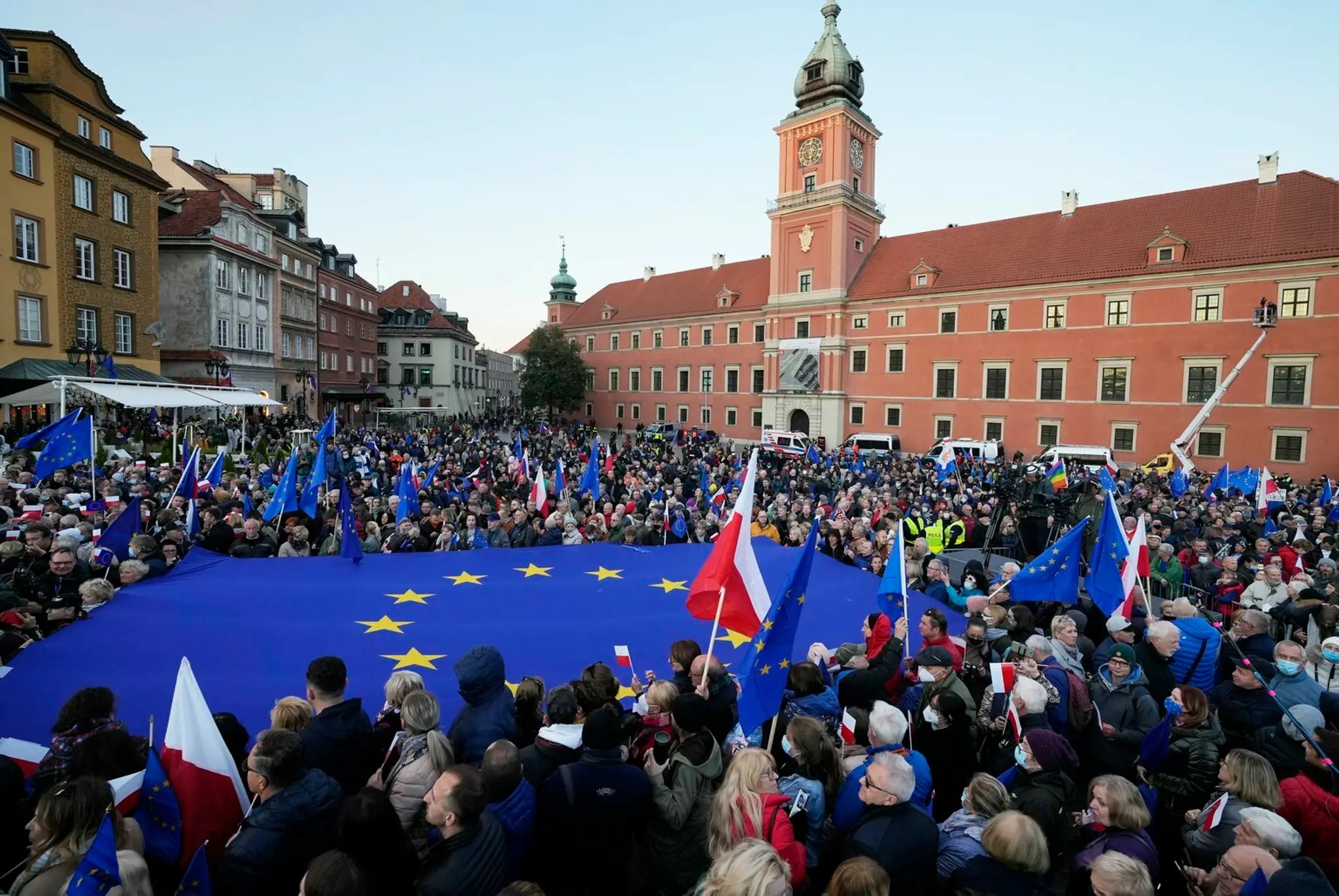 Demonštrácia na podporu členstva Poľska v EÚ