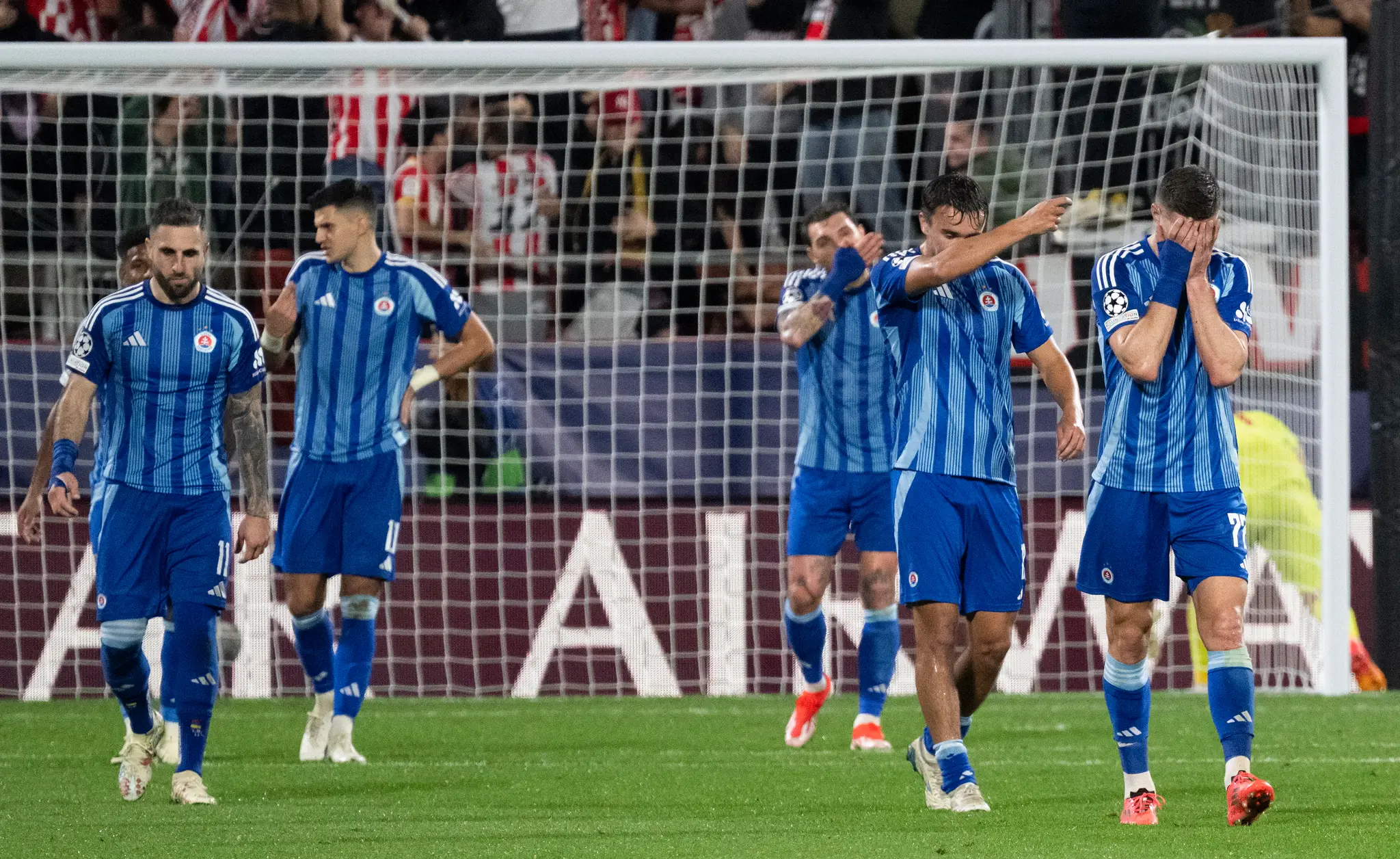 Sklamaní hráči Slovana Bratislava