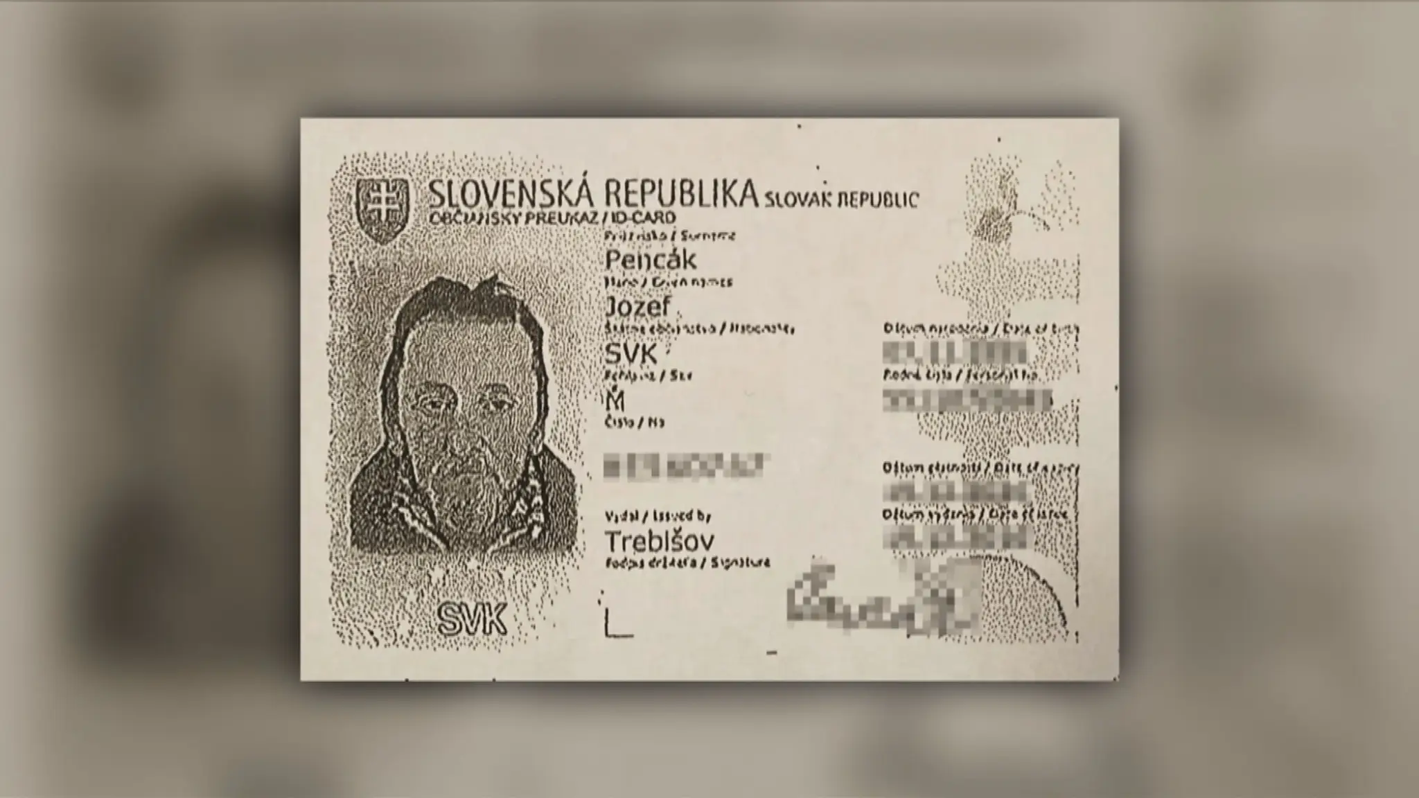 Stratený občiansky Jozefa Pencáka.