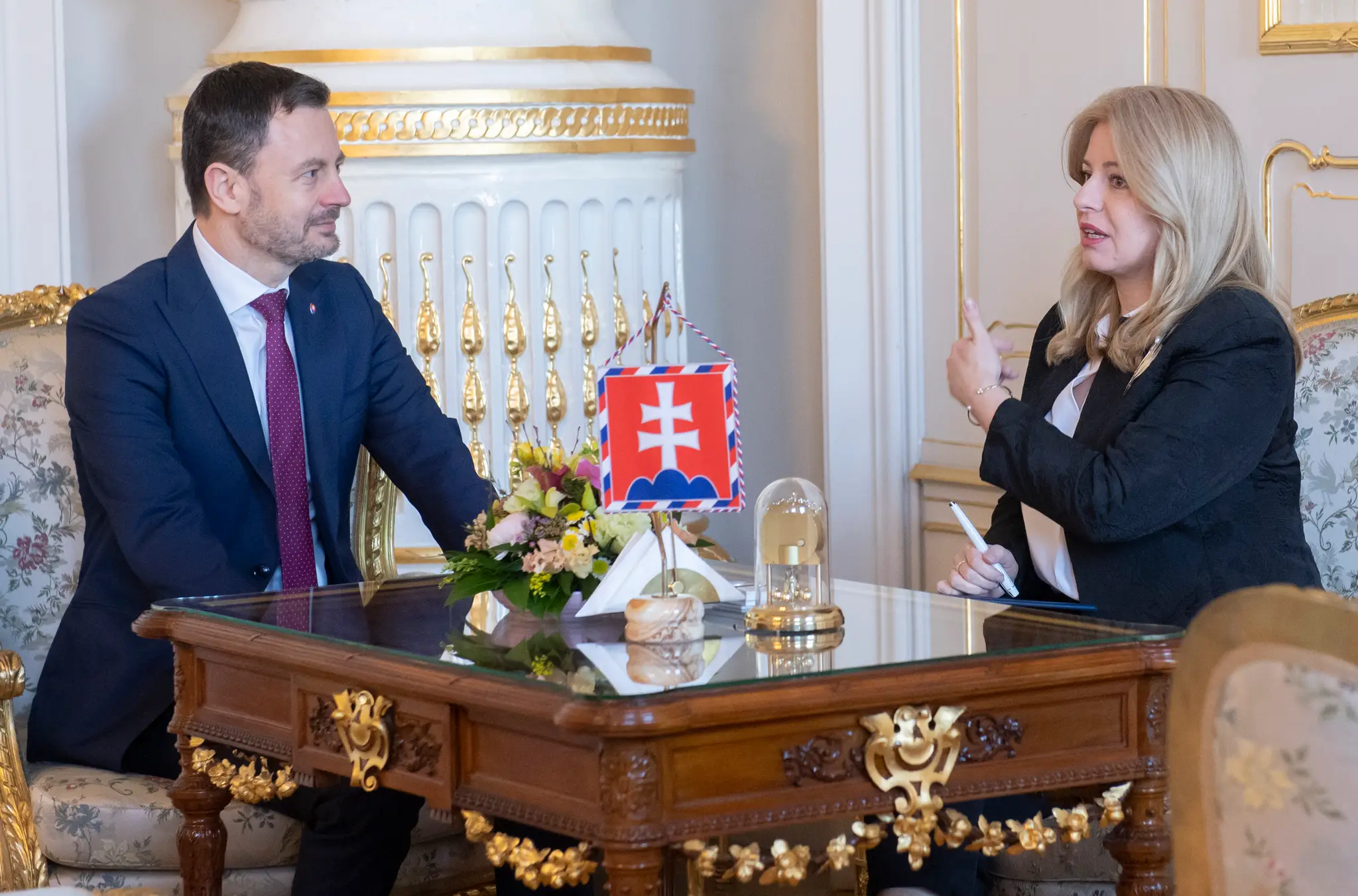 Heger a Lengvarský v prezidentskom paláci