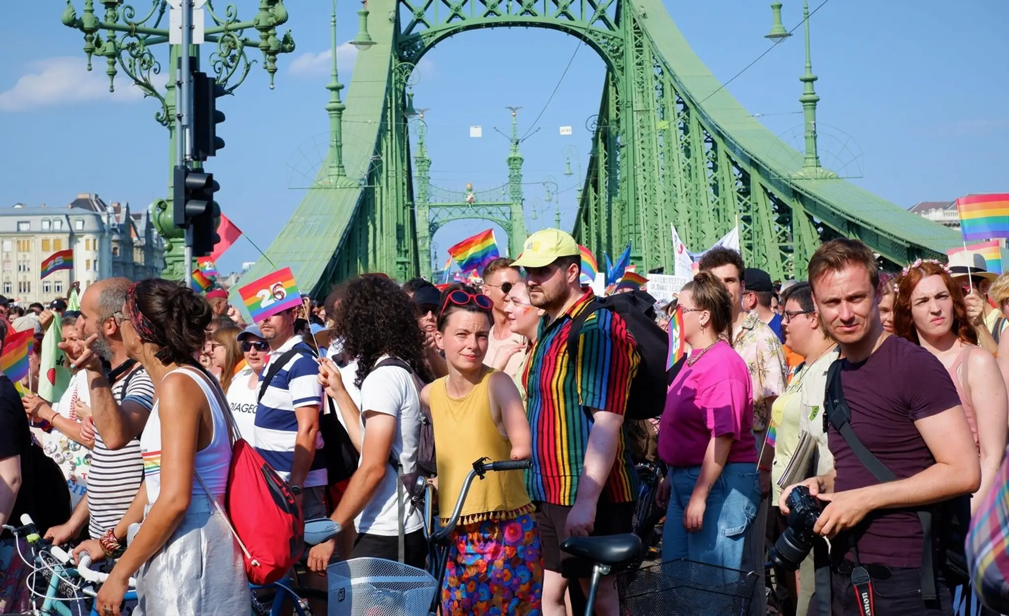Pochod Dúhový Pride v Budapešti v roku 2021.