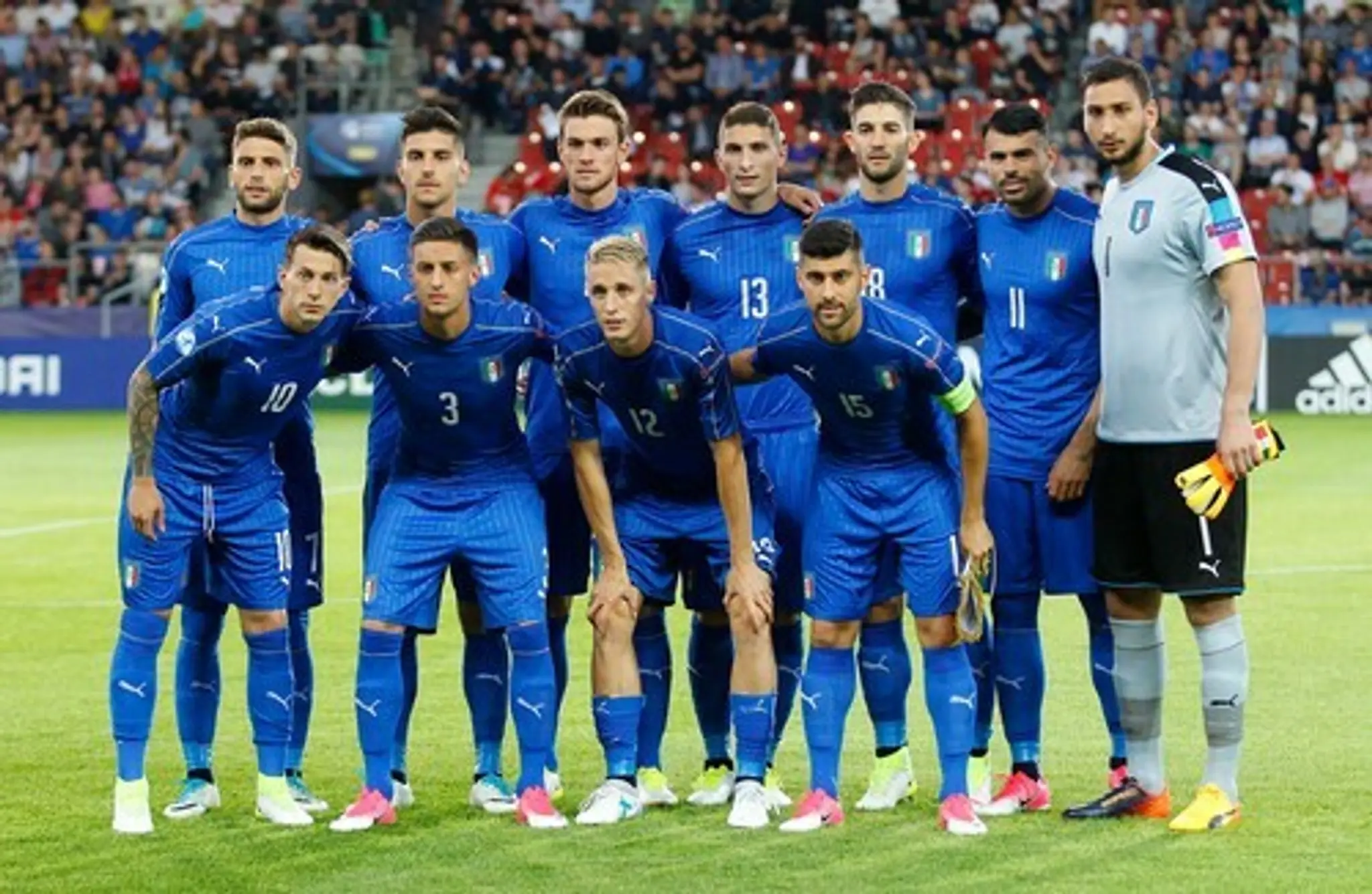 Talianska reprezentácia na ME U21.