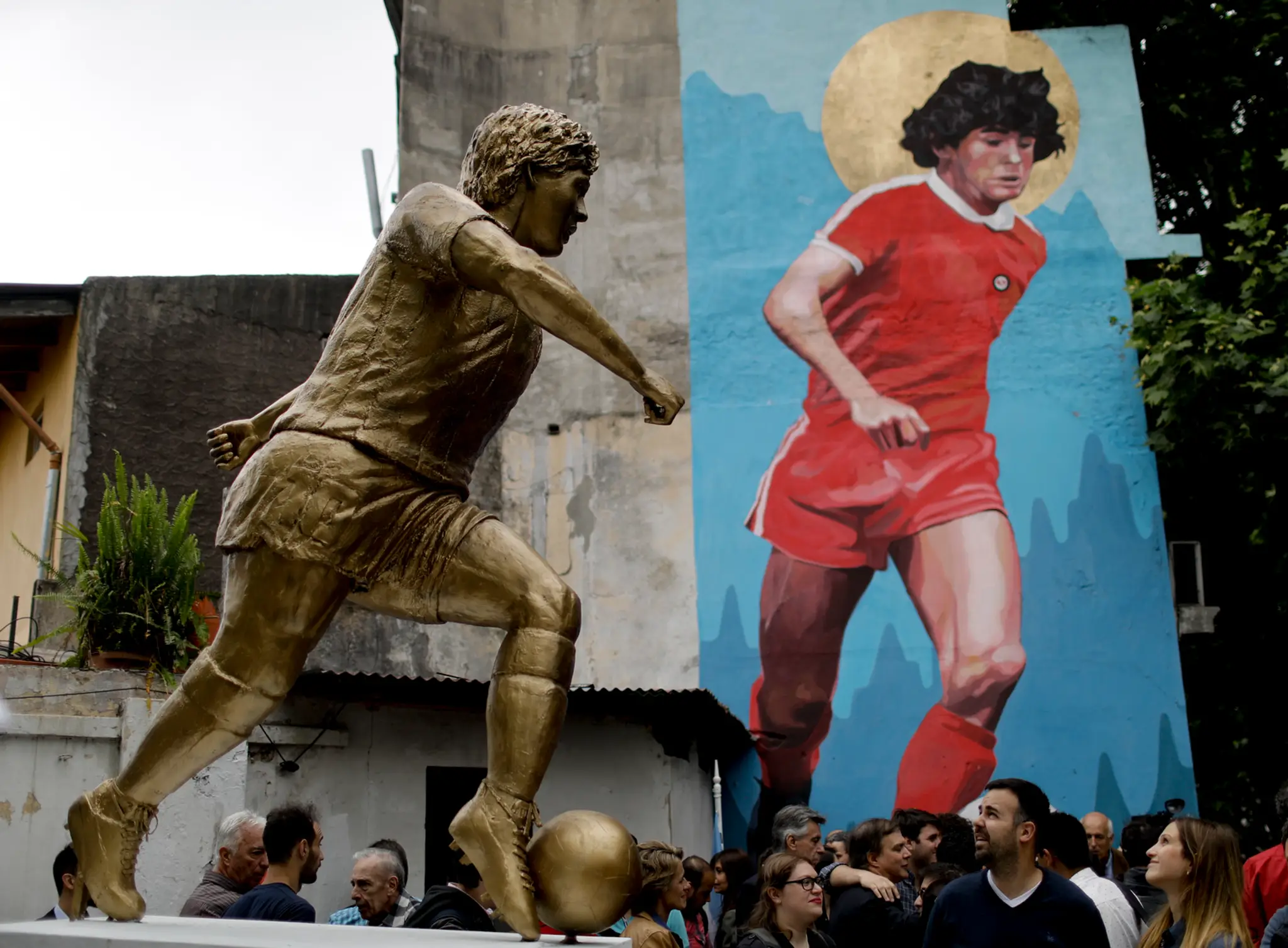 Socha Diega Maradonu.