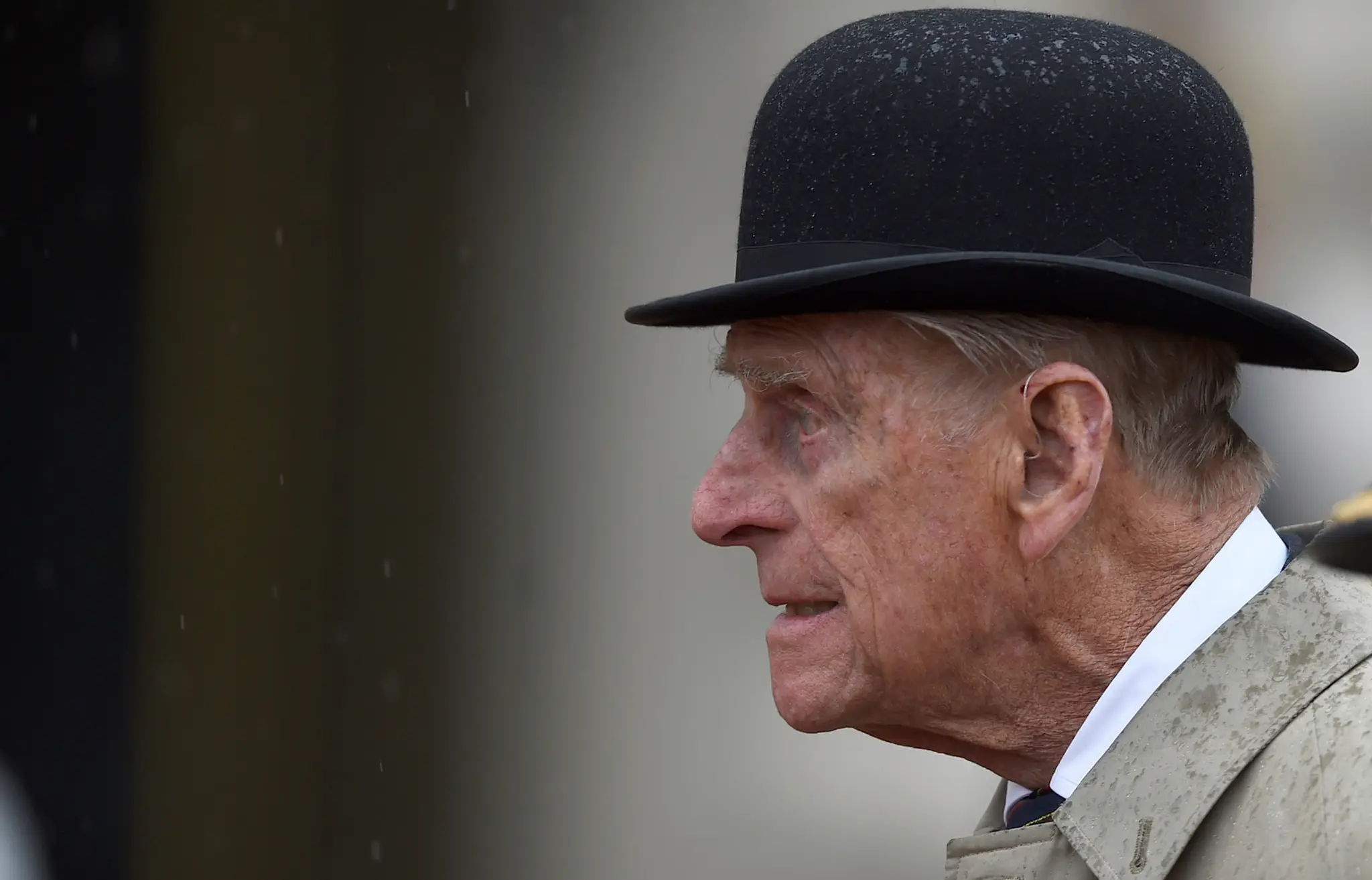 Britský princ Philip počas prehliadky vojenského námorníctva.