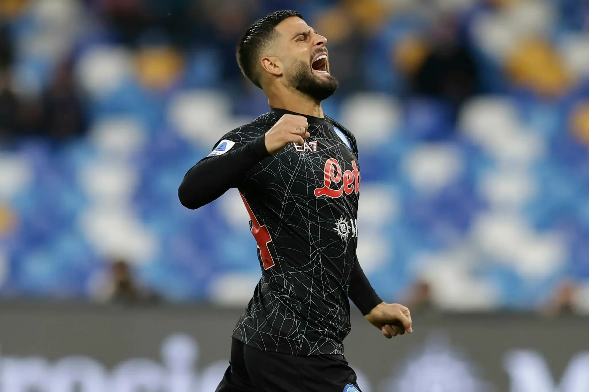 Lorenzo Insigne z Neapola oslavuje gól proti FC Turín.