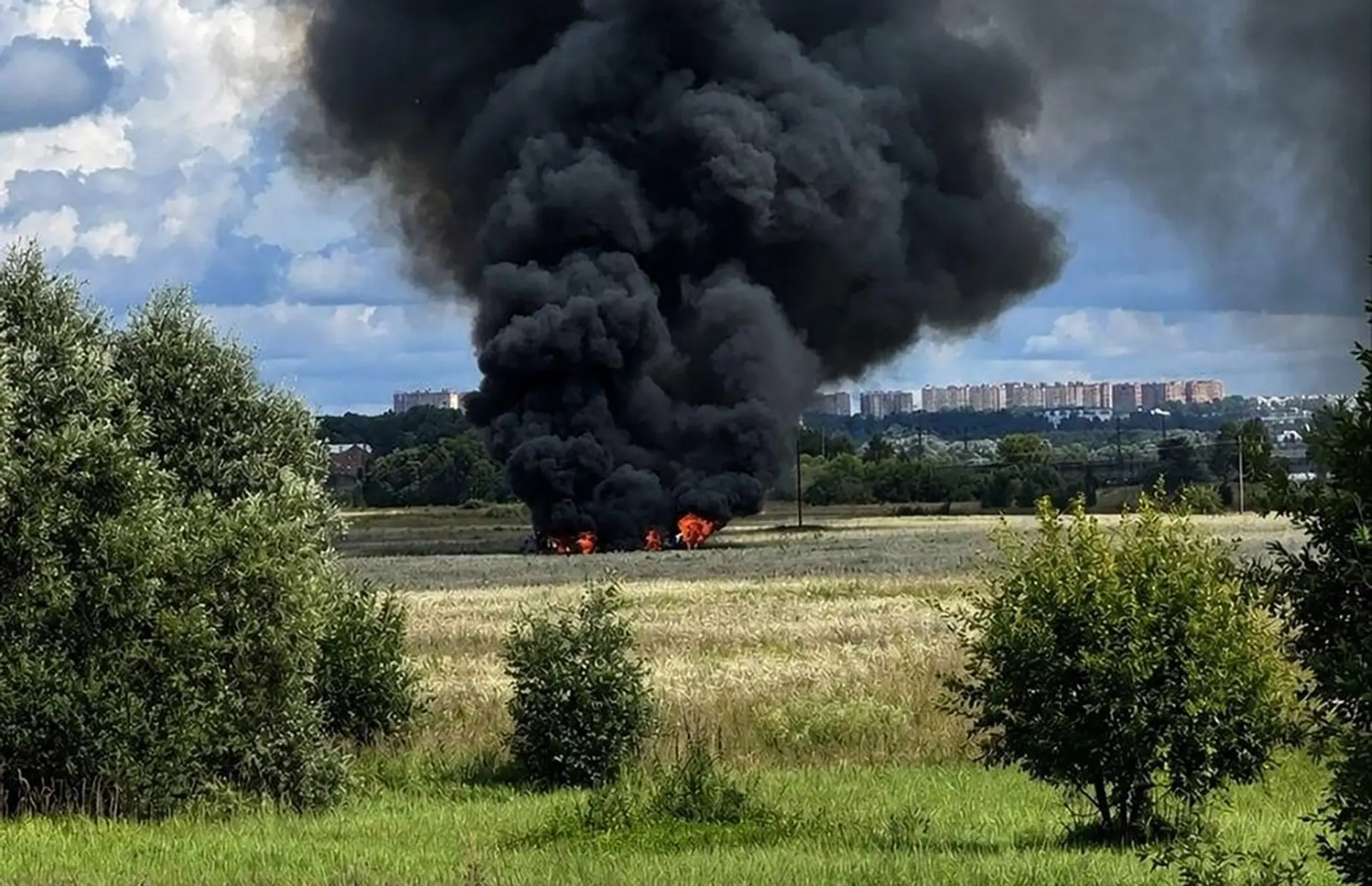 V Moskovskej oblasti sa počas cvičného letu zrútila stíhačka Su-57.