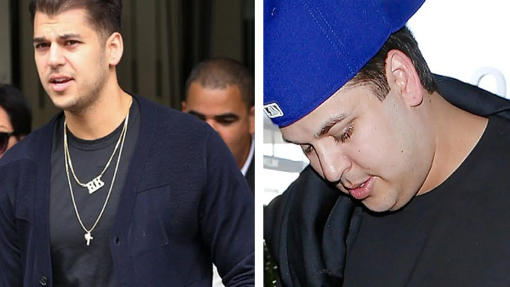 Rob Kardashian predtým a teraz.