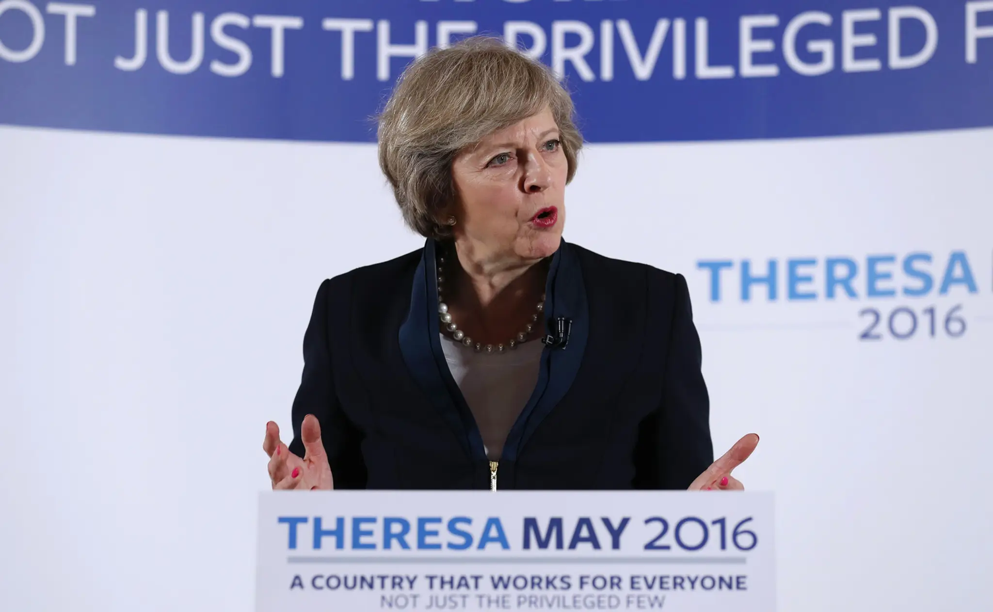 Britská ministerka vnútra Theresa Mayová. 