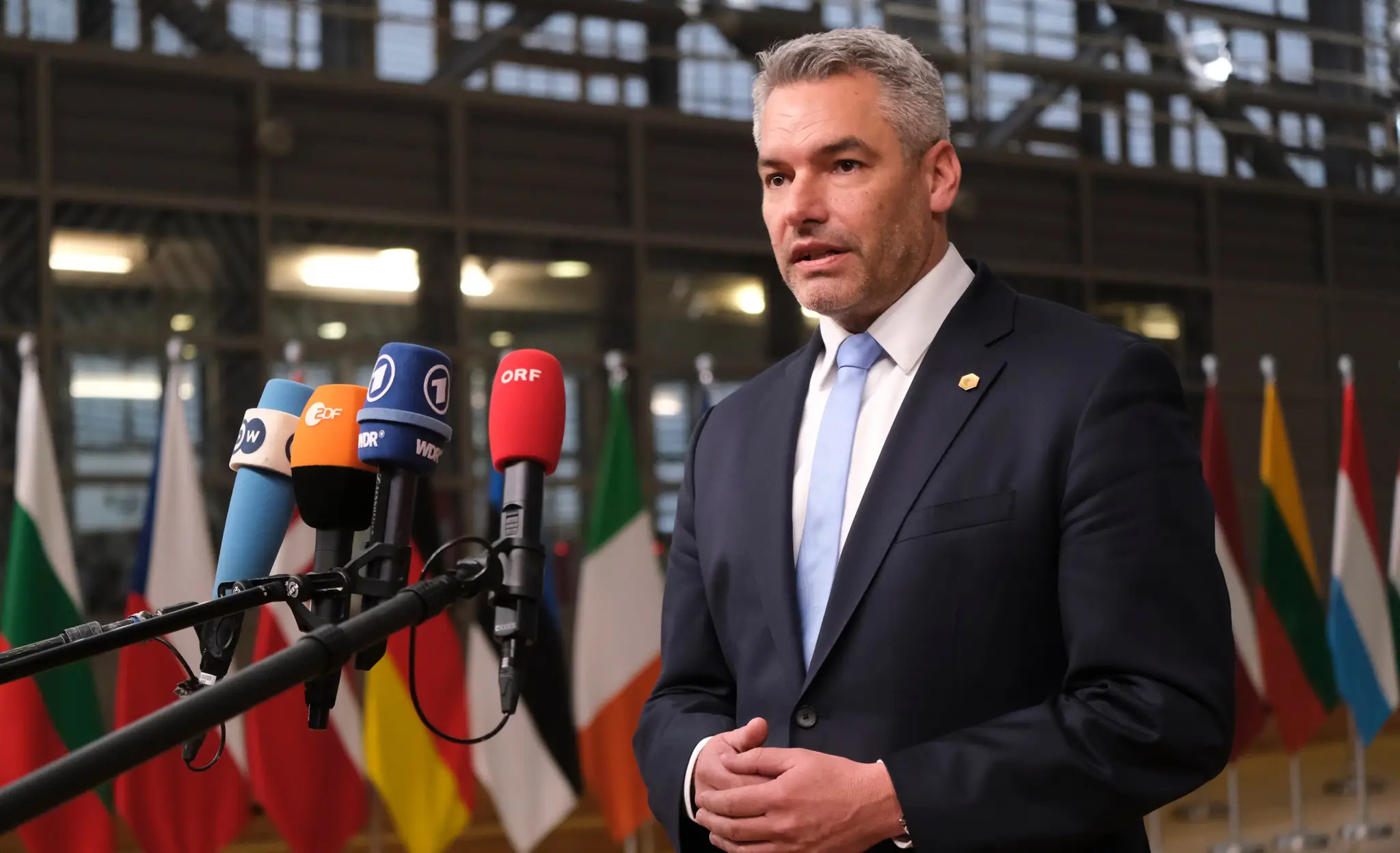 Rakúsky kancelár Karl Nehammer.