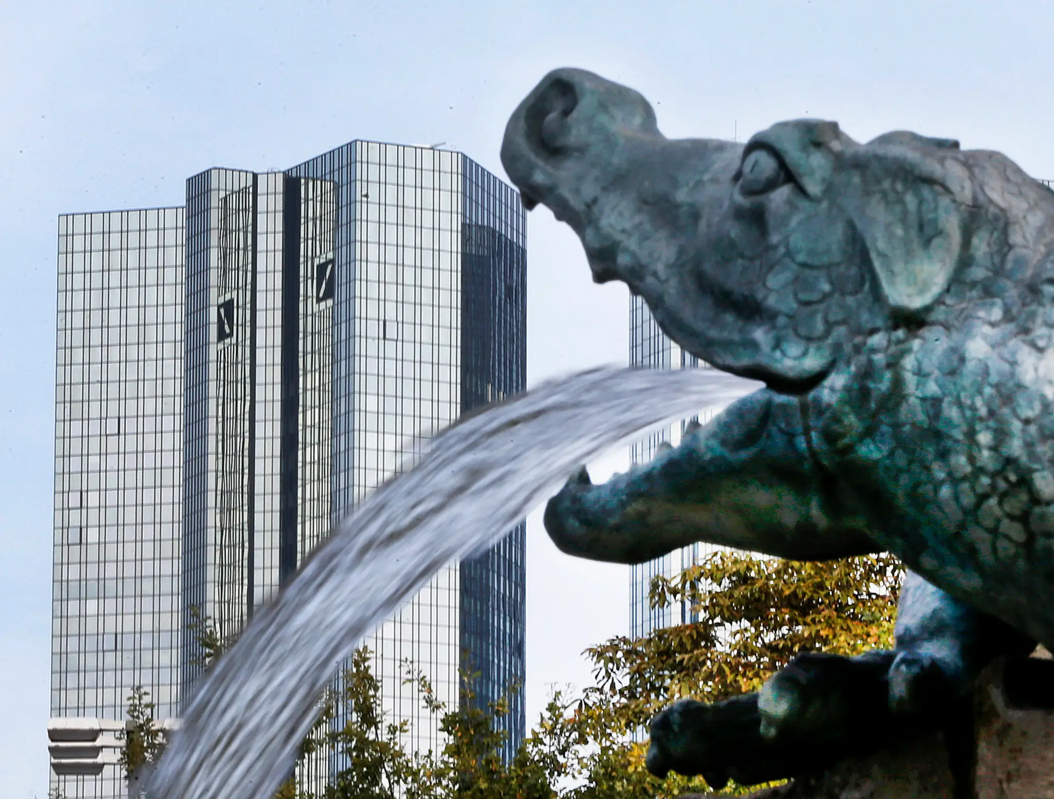 Sídlo nemeckej banky Deutsche Bank vo Frankfurte nad Mohanom. 
